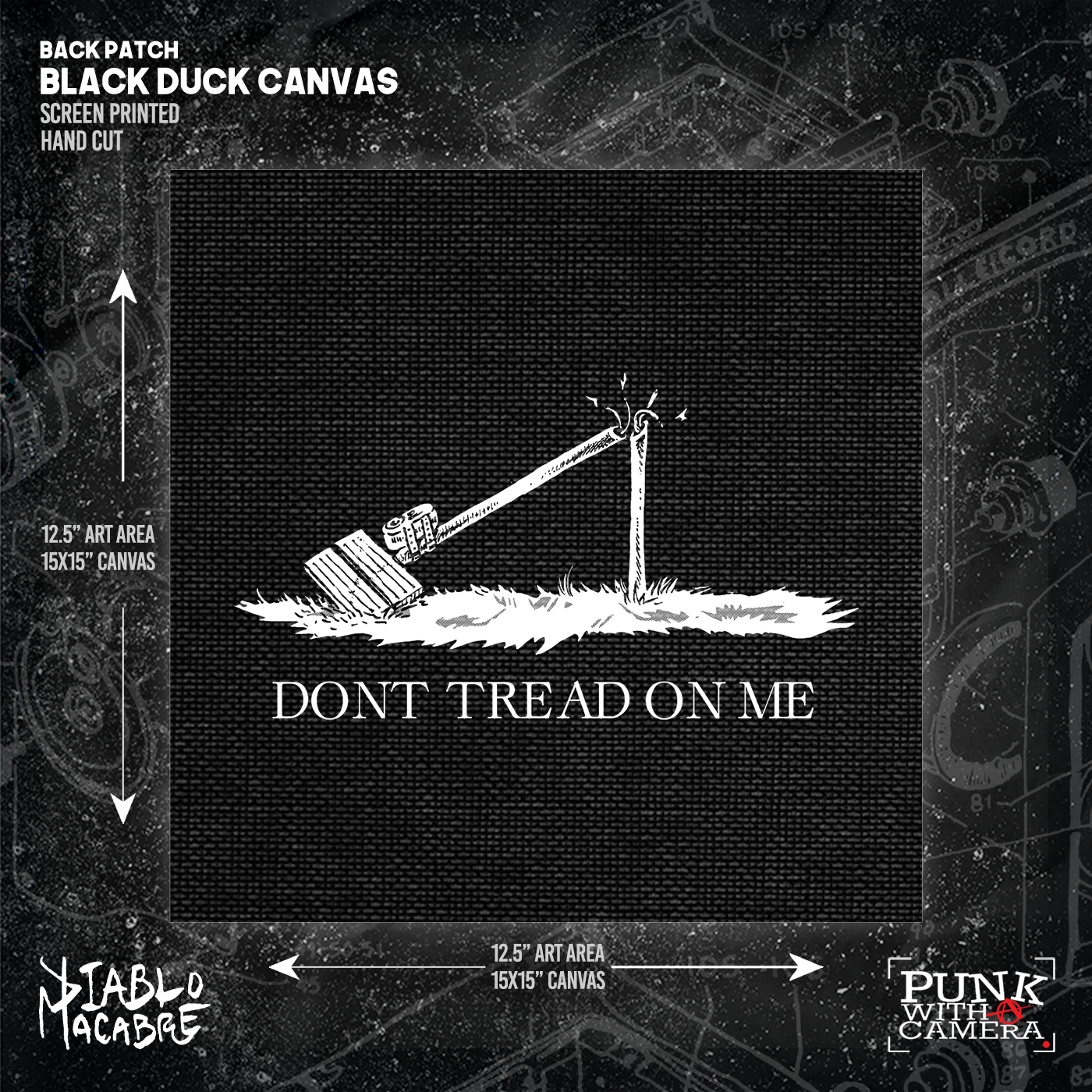 Don't Tread On Me - Invasive Camera - Backpatch