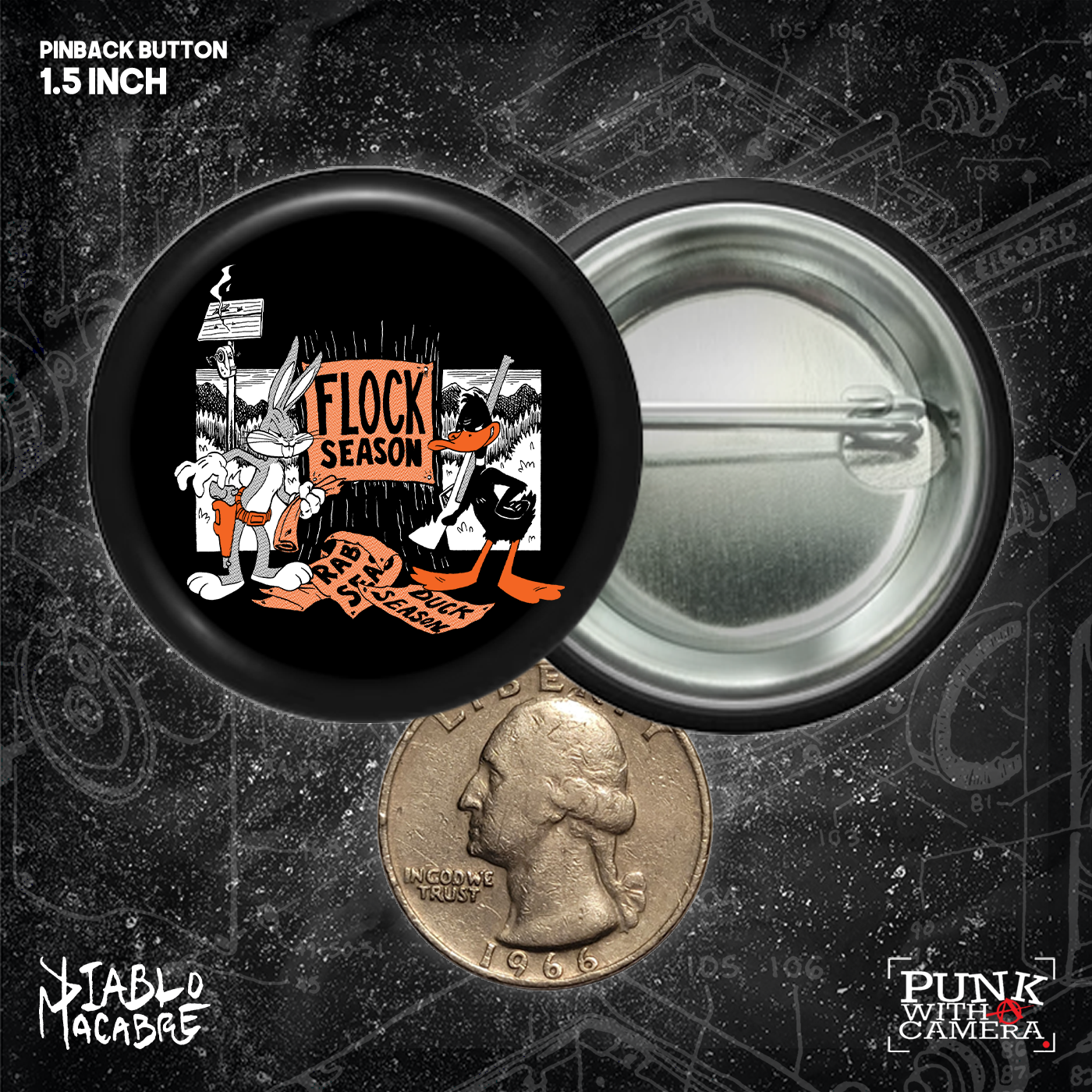 Flock Season - Buttons (1.5 & 2.25 Inch)