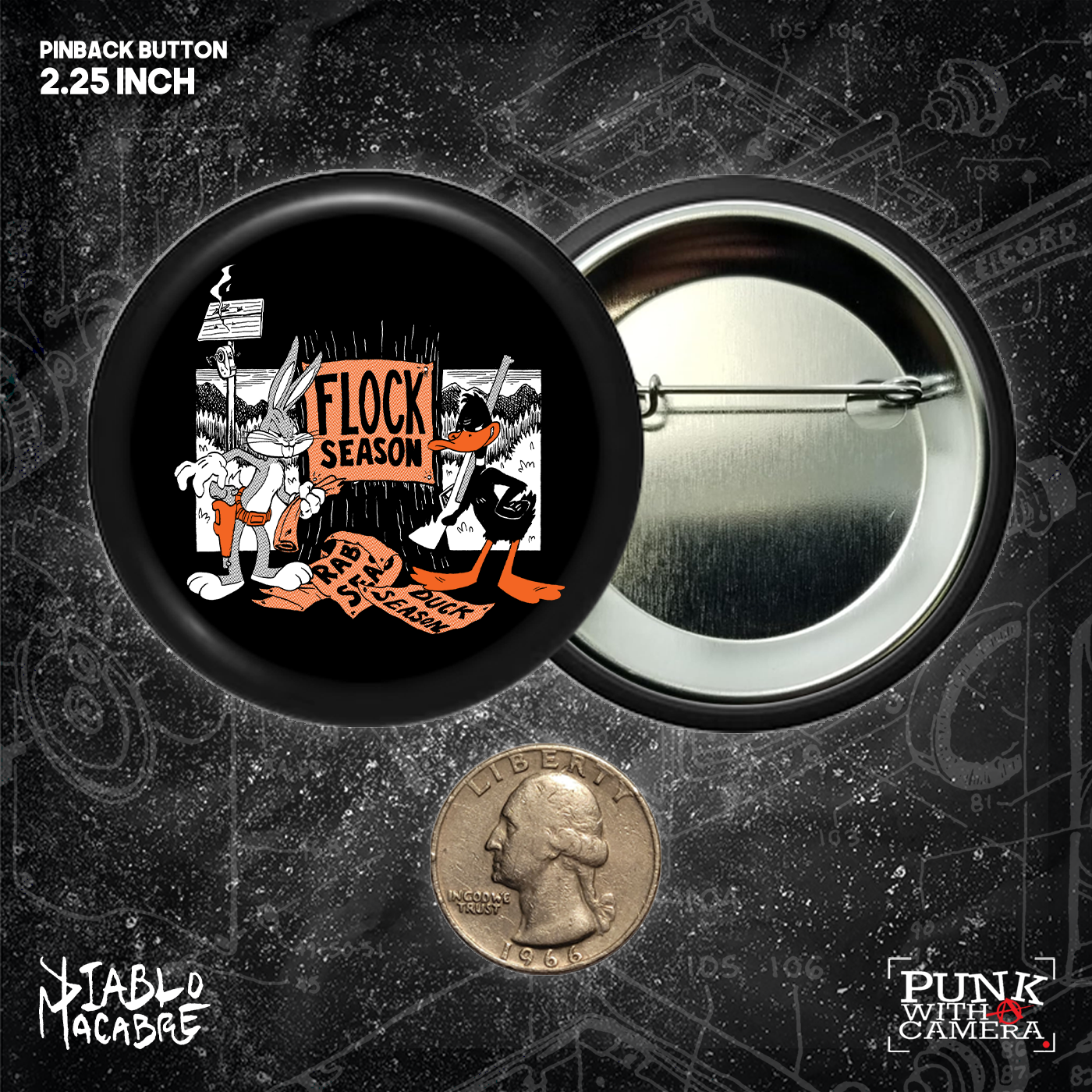 Flock Season - Buttons (1.5 & 2.25 Inch)