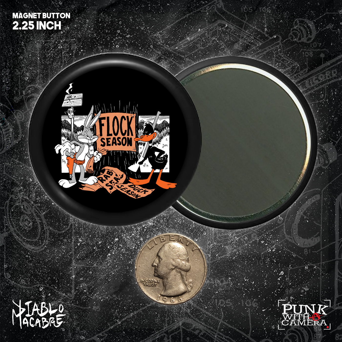 Flock Season - Buttons (1.5 & 2.25 Inch)