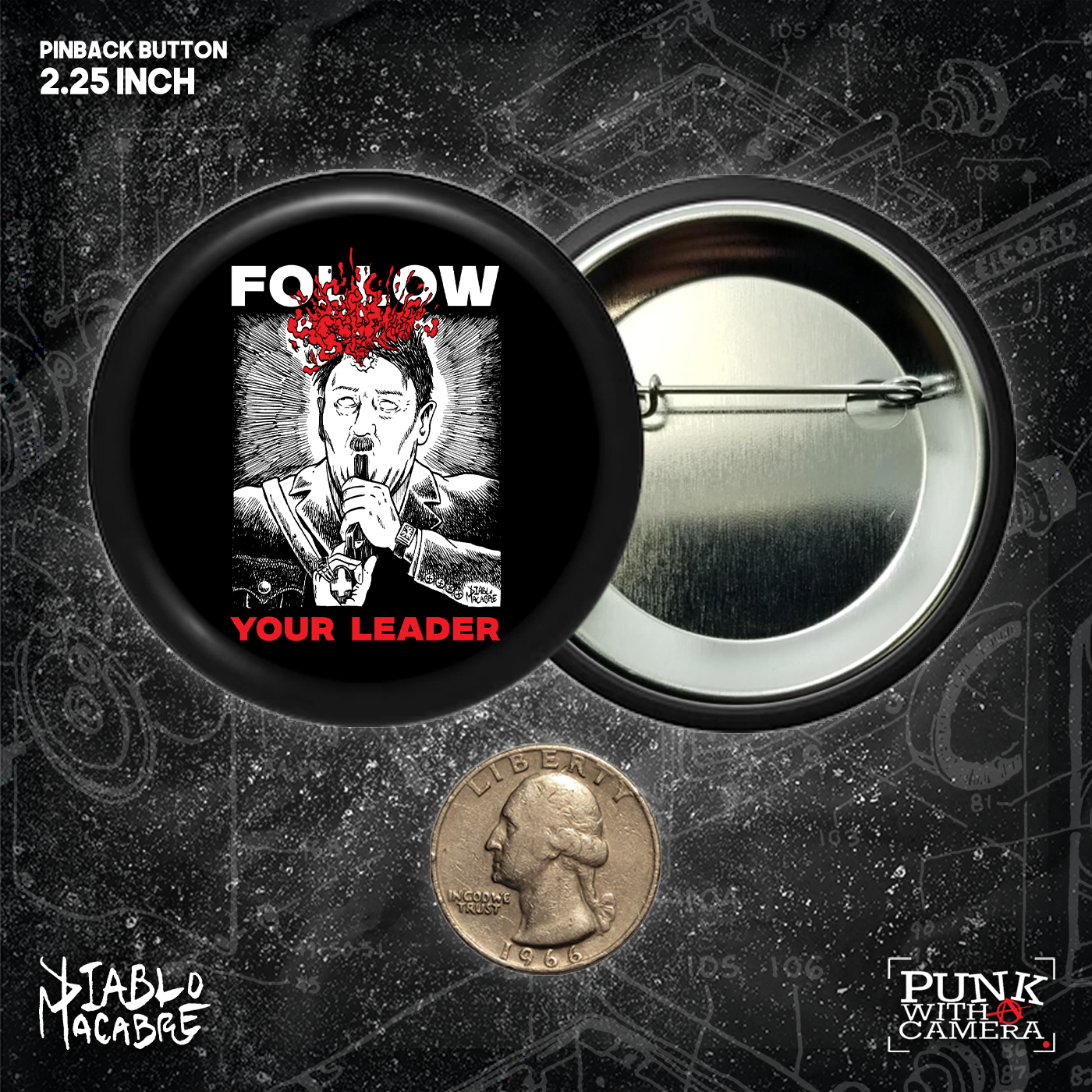 Follow Your Leader - Buttons (1.5 & 2.25 Inch)