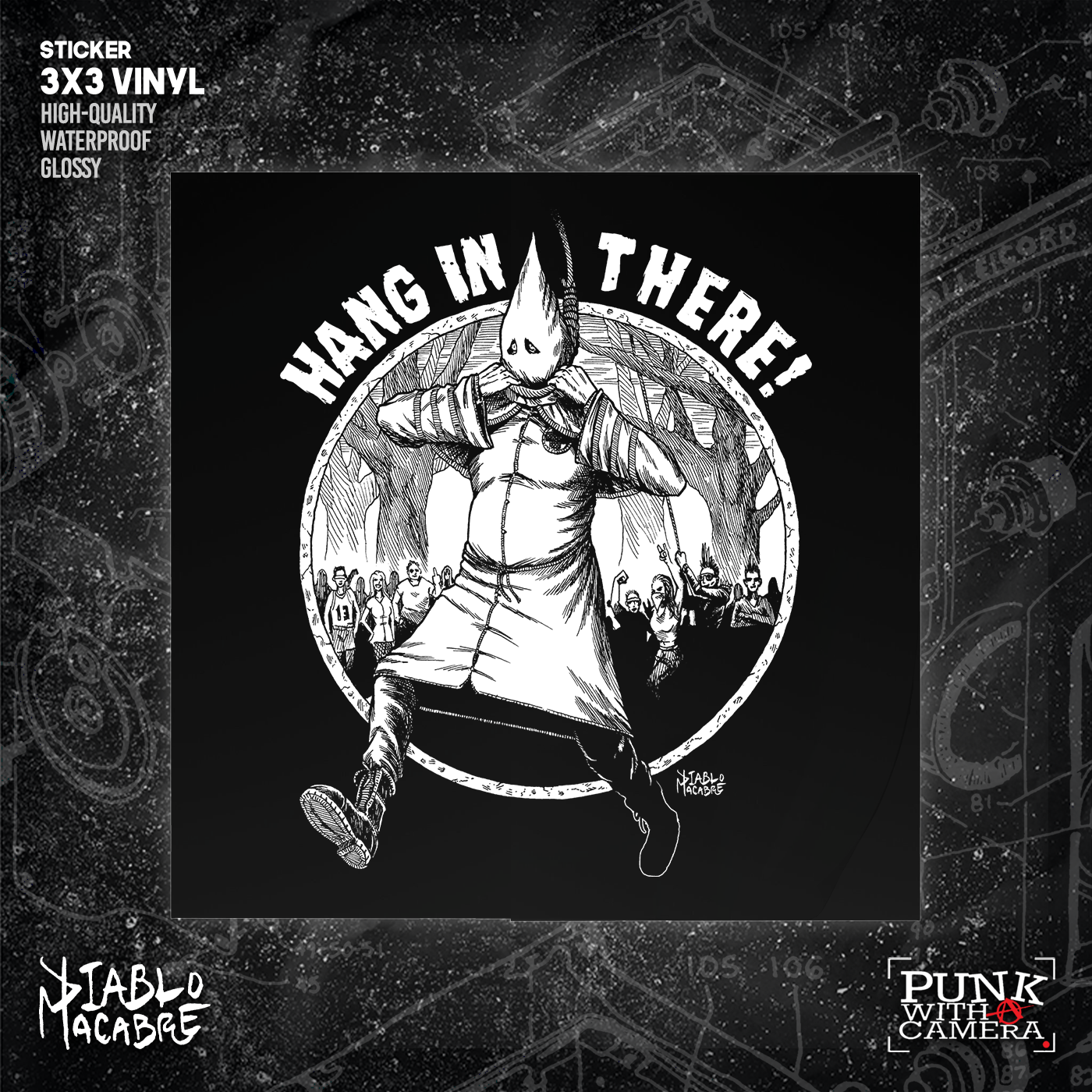 Hang In There - Sticker (3X3)