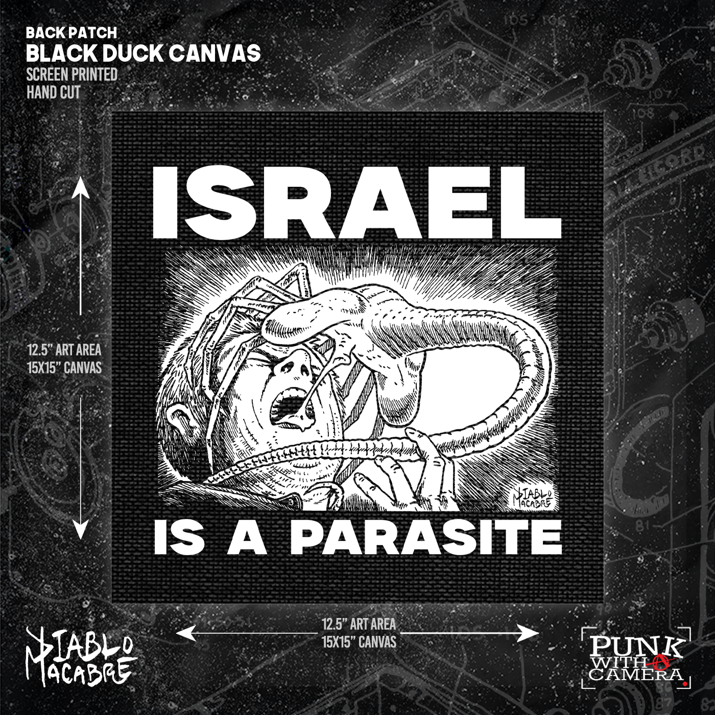 Israel Is A Parasite - Backpatch
