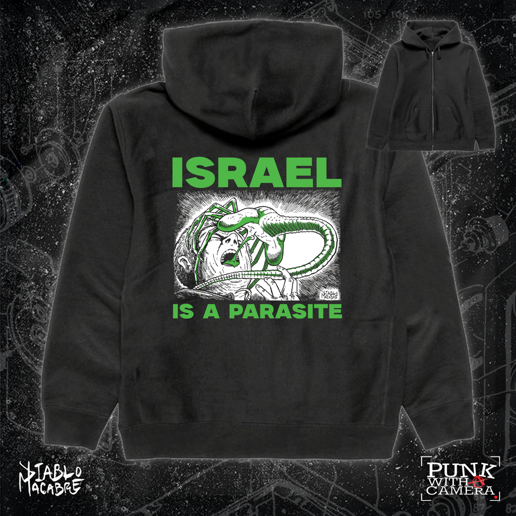 Israel Is A Parasite - Green Two Color Version - Diablo Macabre
