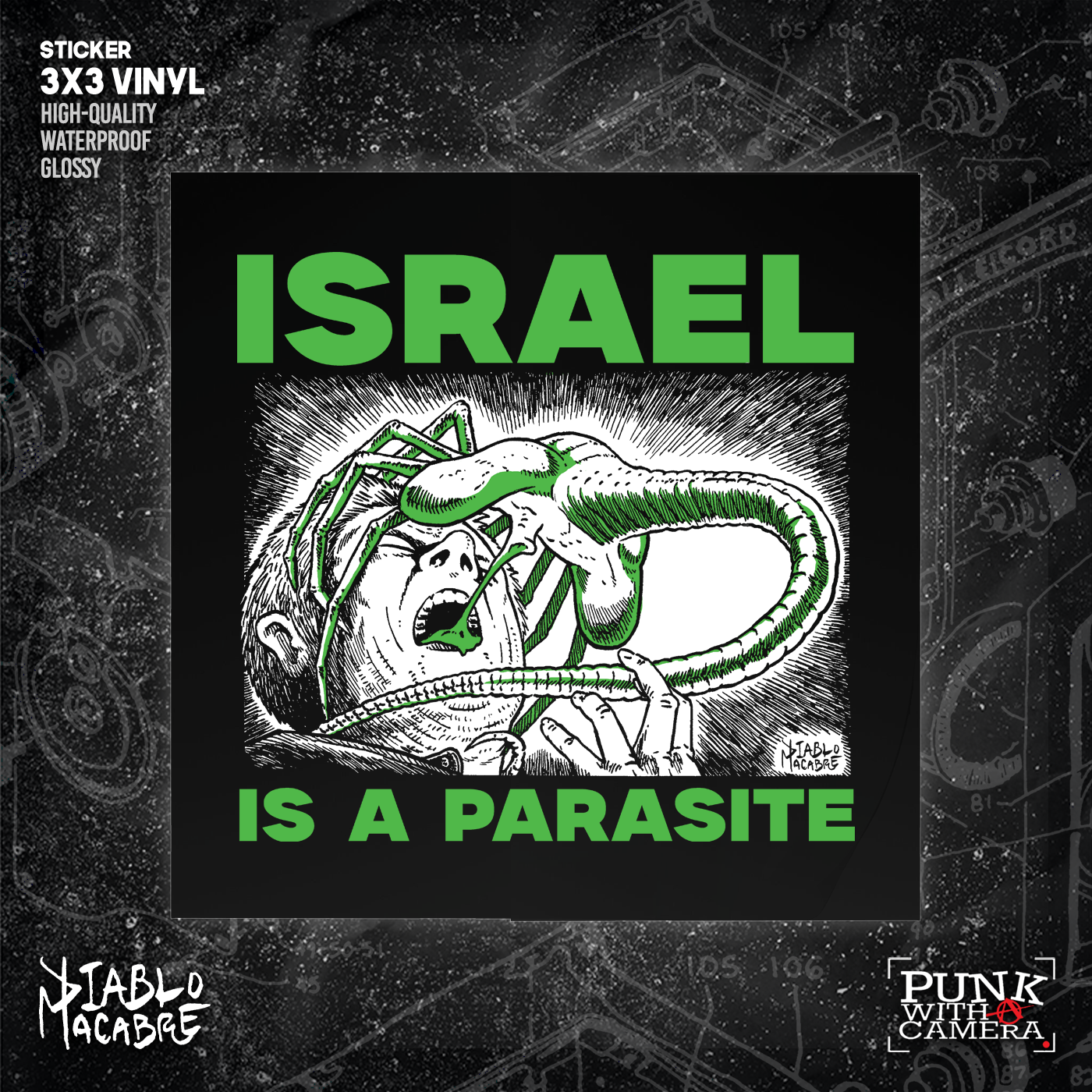 Israel Is A Parasite - Sticker (3X3)