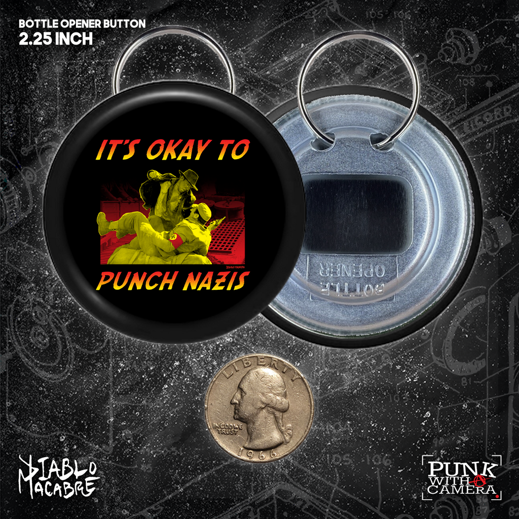 It's Okay To Punch Nazis - Buttons (1.5 & 2.25 Inch)