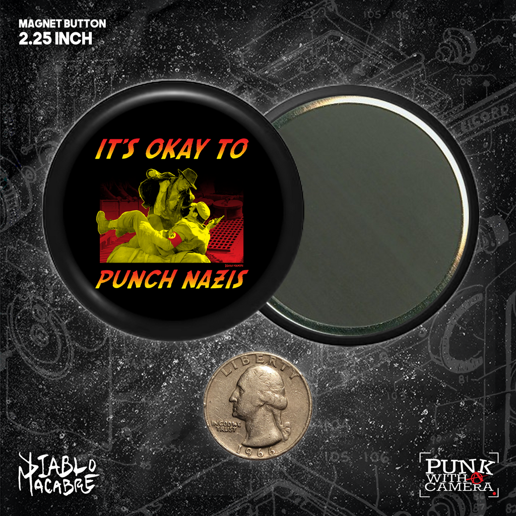 It's Okay To Punch Nazis - Buttons (1.5 & 2.25 Inch)