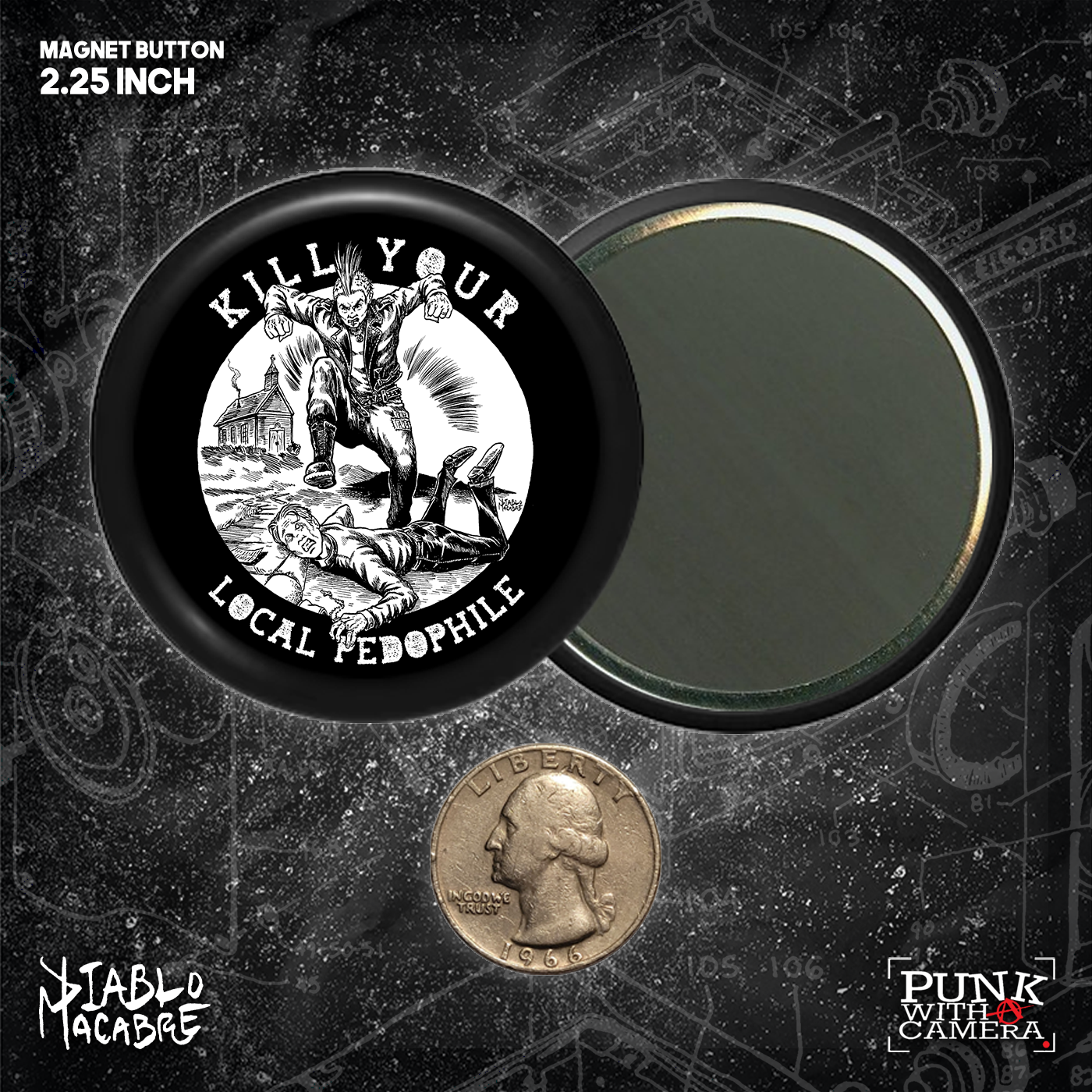 Kill Your Local Pedophile - Buttons (1.5 & 2.25 Inch)