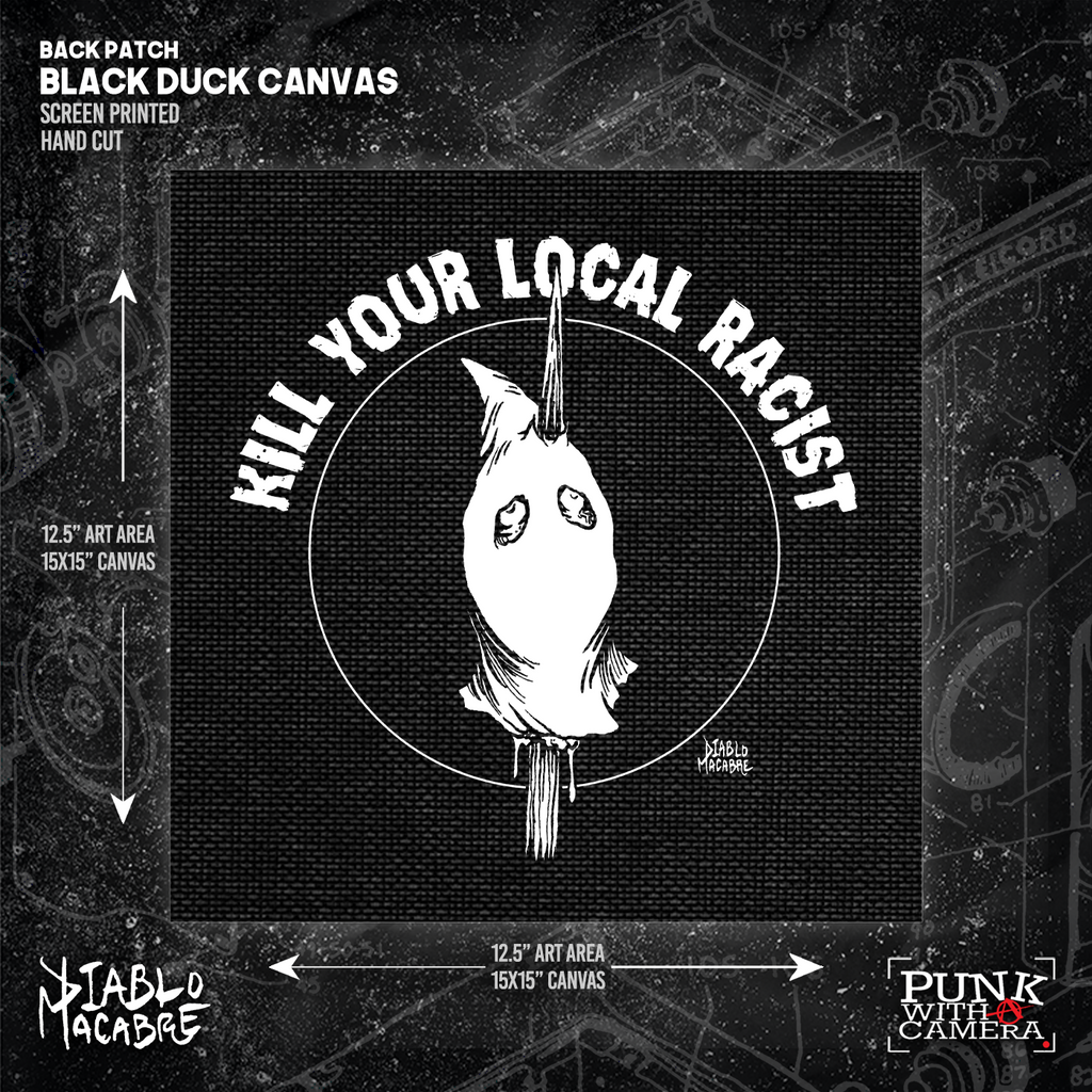 Kill Your Local Racist - Head On A Pike - Backpatch