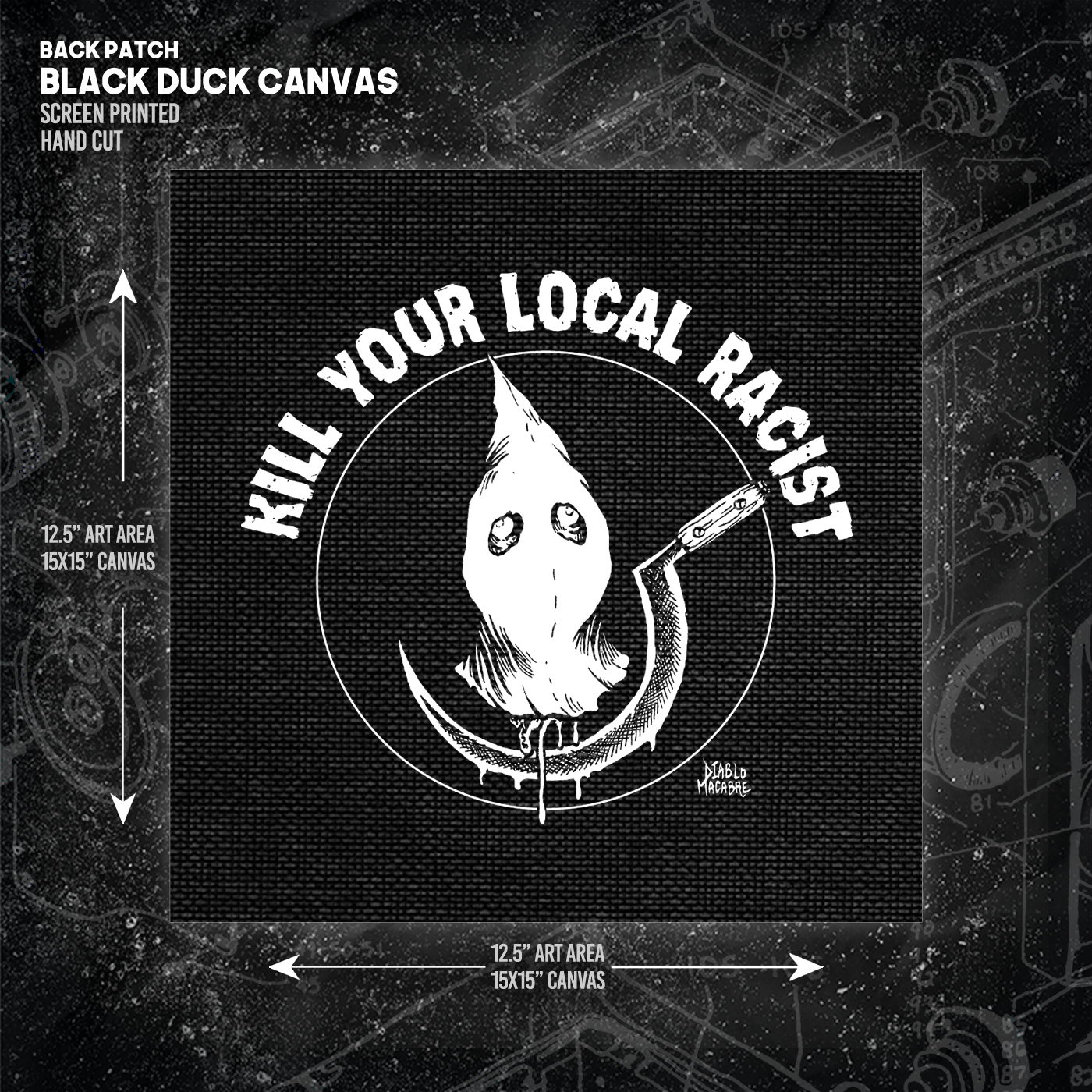 Kill Your Local Racist - Sickle - Backpatch