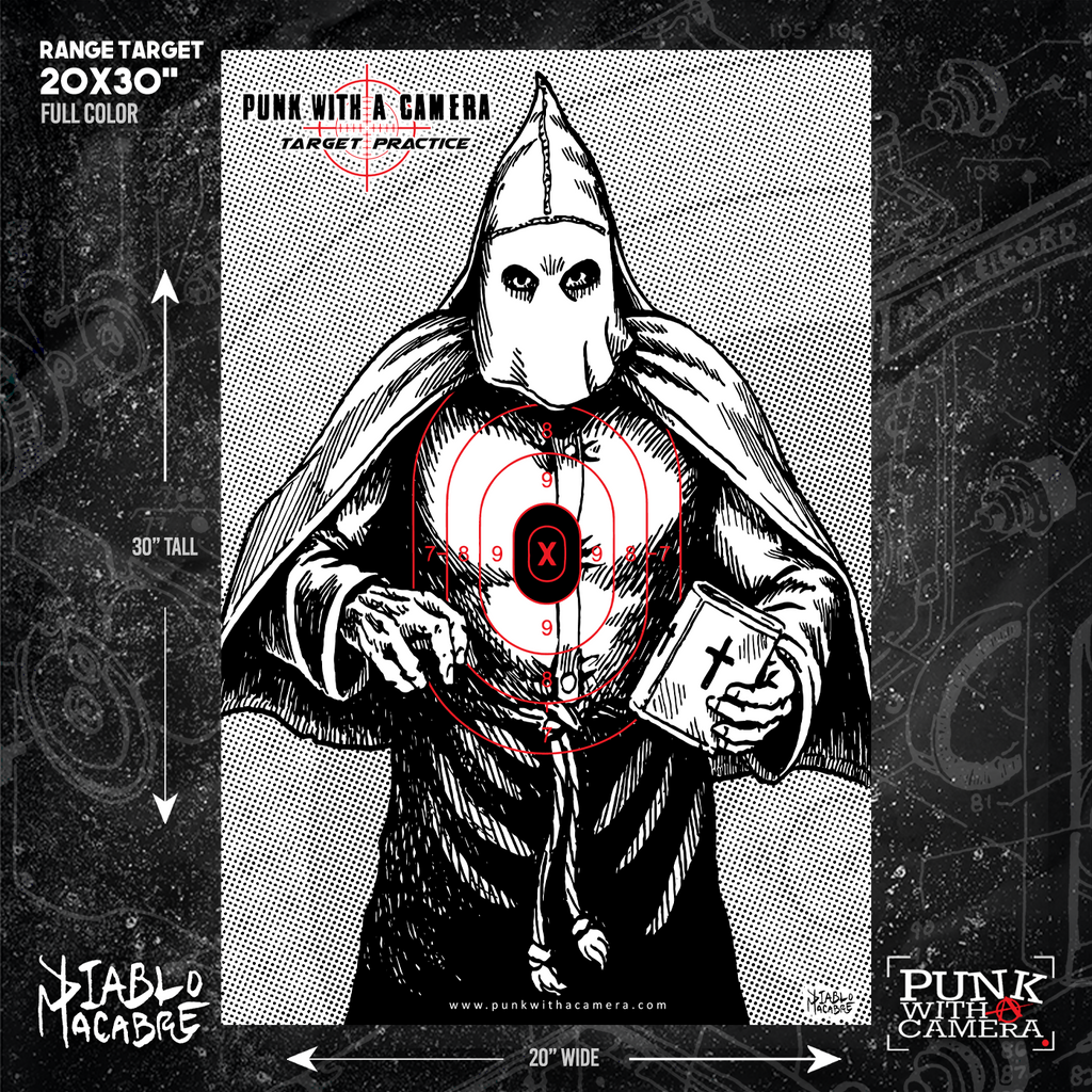 Klansman Target Practice - Gun Range Target