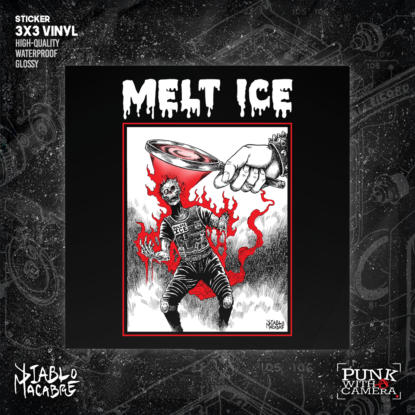 MELT ICE -  Sticker (3X3)