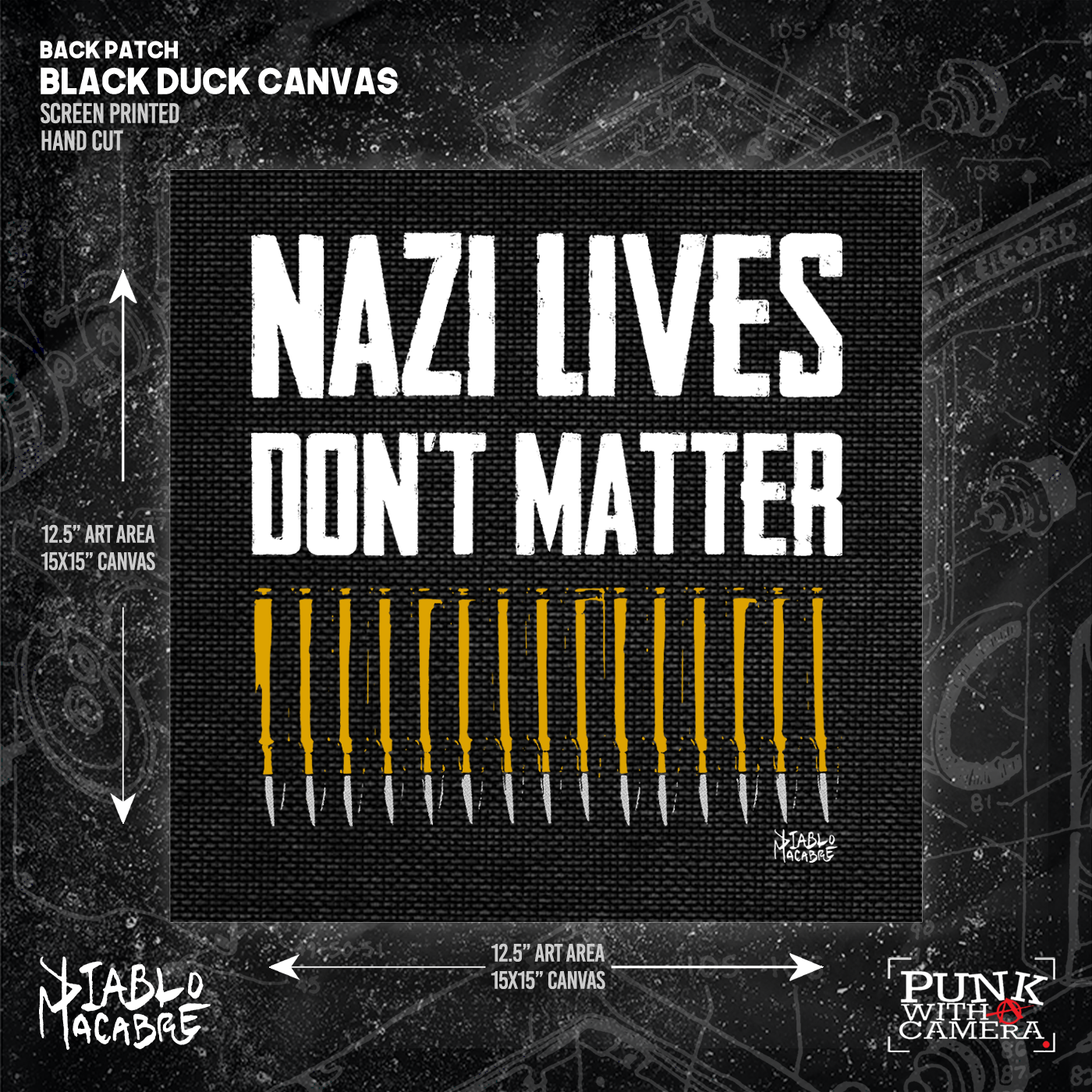 Nazi Lives Don't Matter - Bullets - Backpatch
