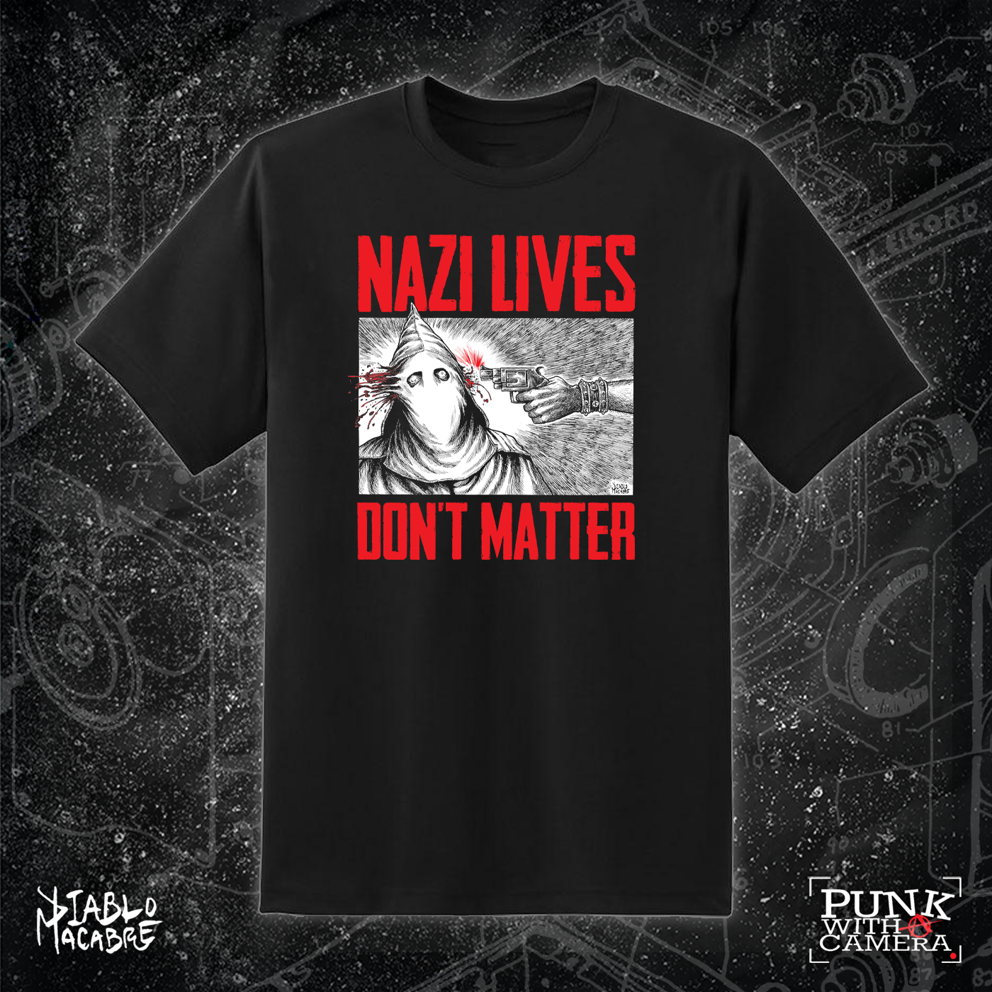 Nazi Lives Don't Matter - Red Two Color Version - Diablo Macabre