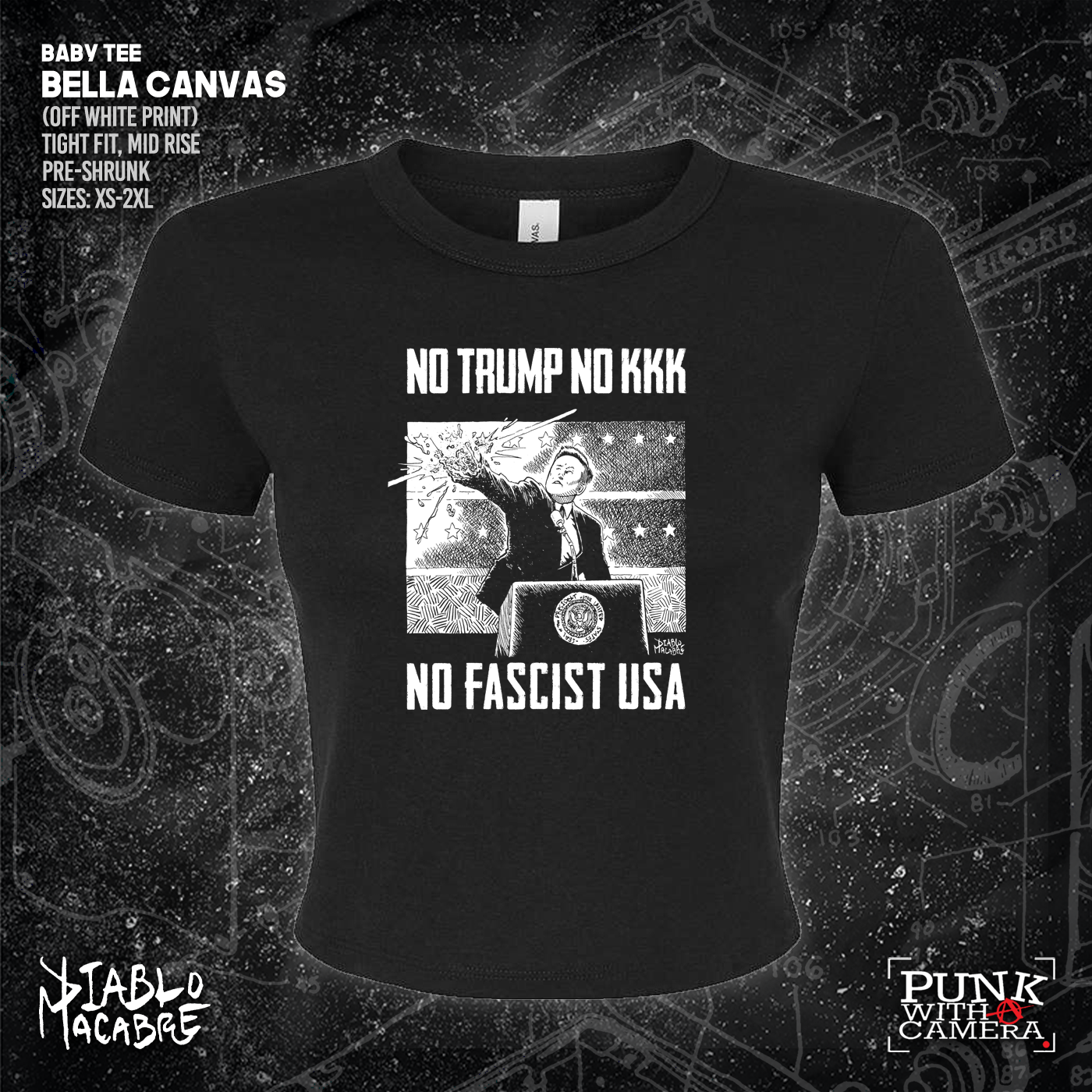 No Trump, No KKK, No Fascist USA - Diablo Macabre