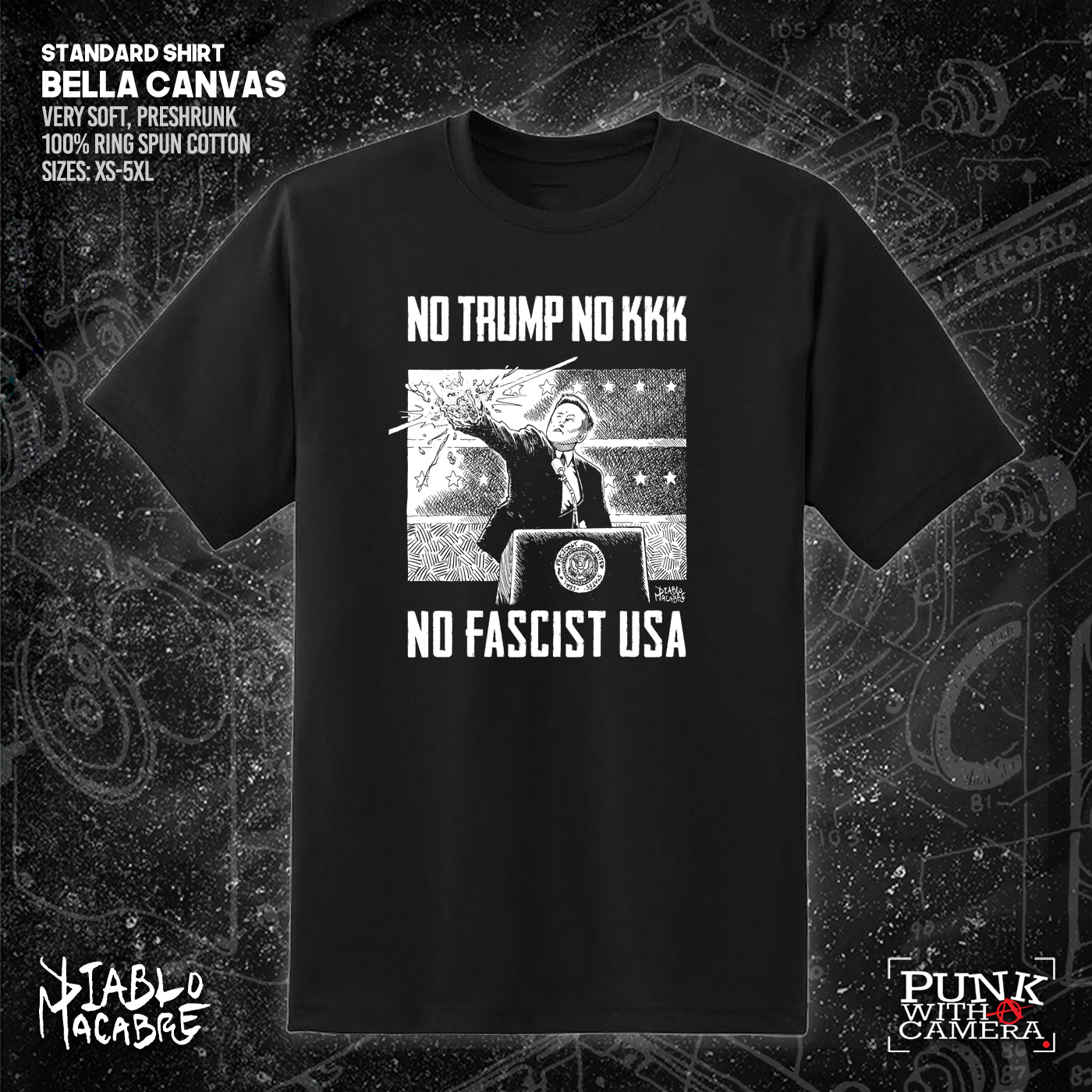 No Trump, No KKK, No Fascist USA - Diablo Macabre