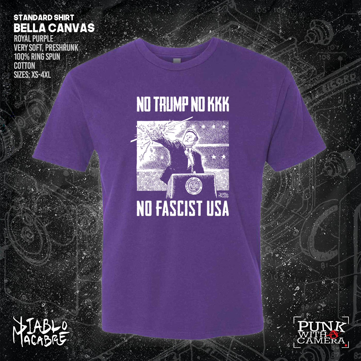 No Trump, No KKK, No Fascist USA - Diablo Macabre