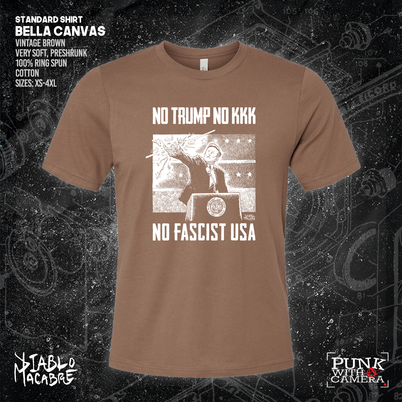 No Trump, No KKK, No Fascist USA - Diablo Macabre