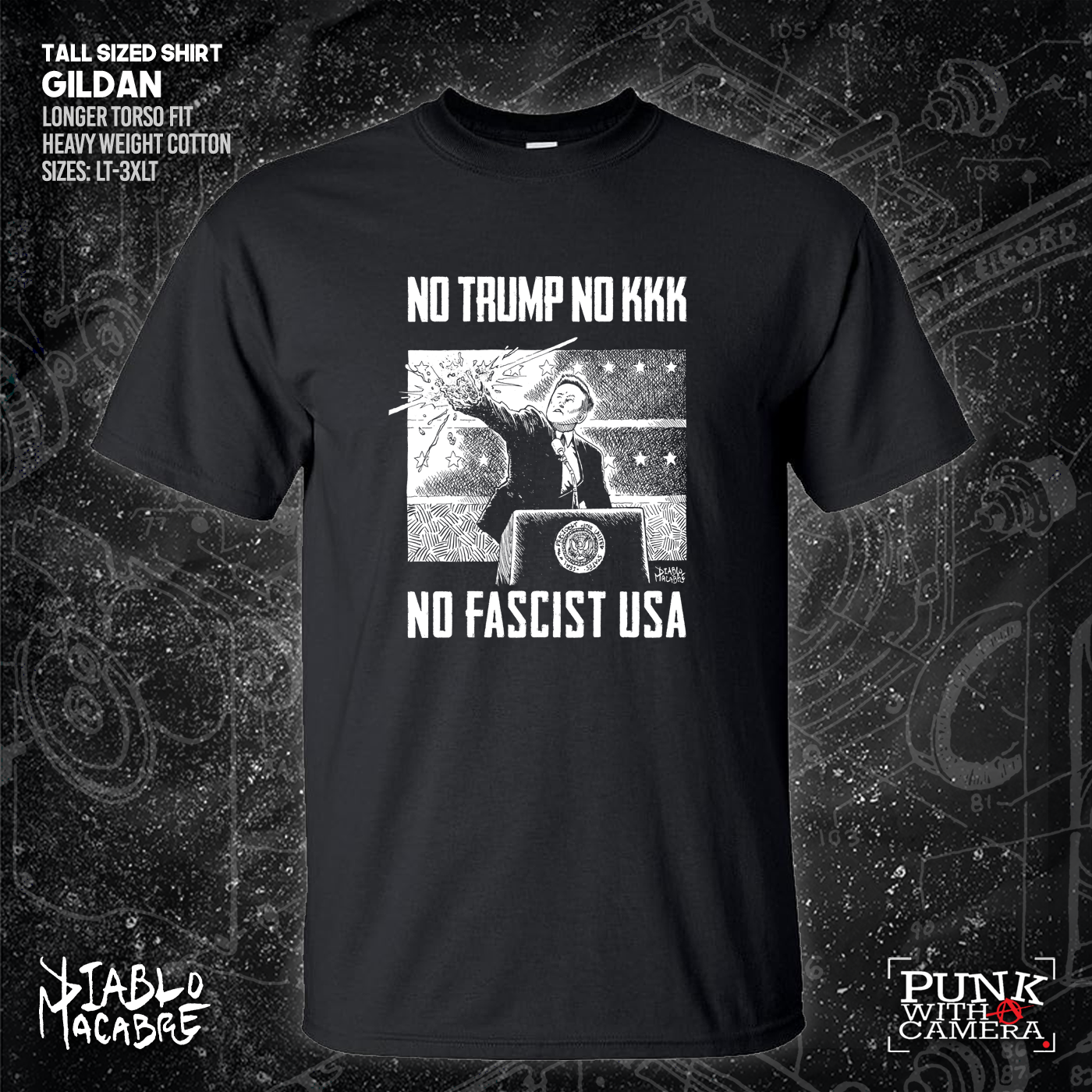 No Trump, No KKK, No Fascist USA - Diablo Macabre