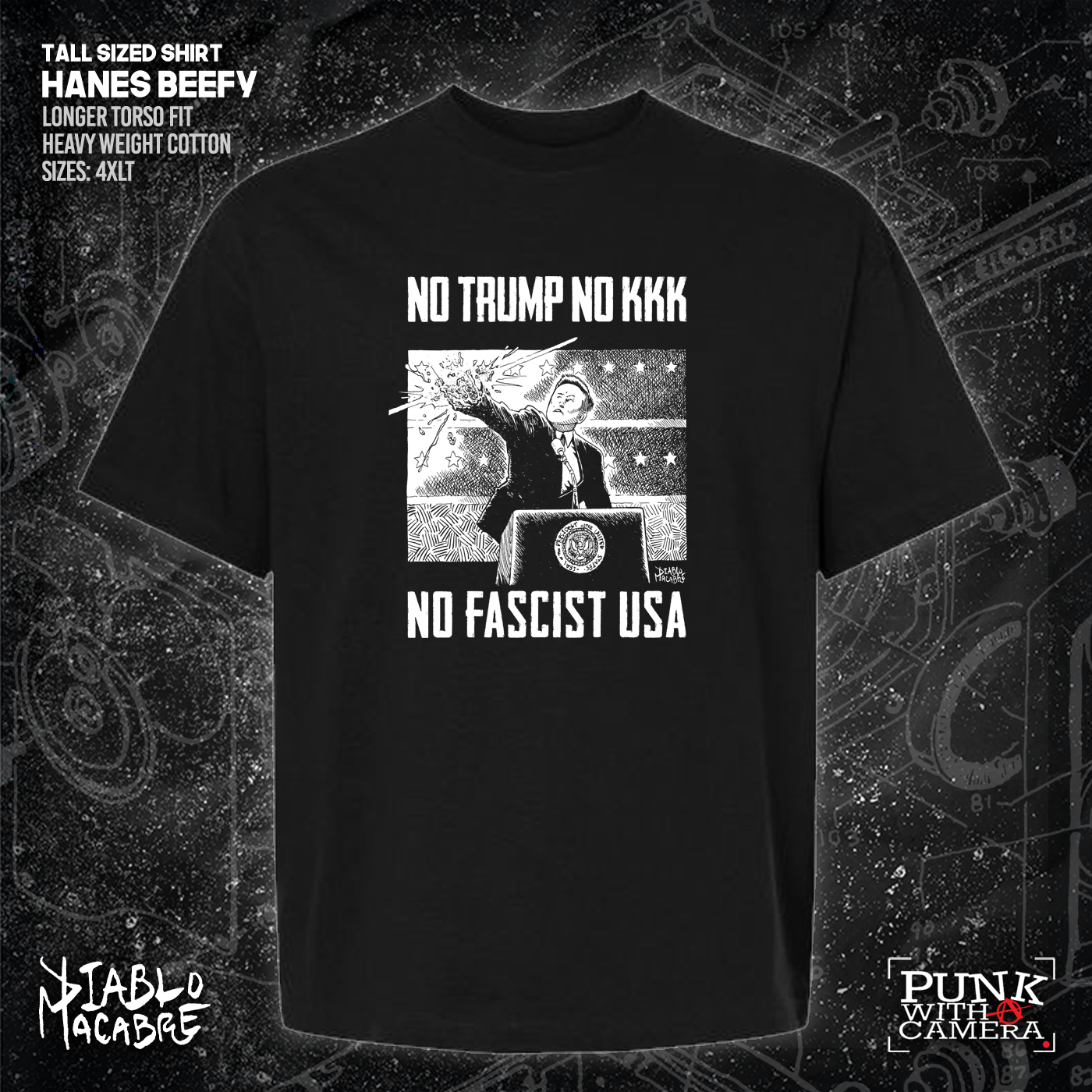 No Trump, No KKK, No Fascist USA - Diablo Macabre