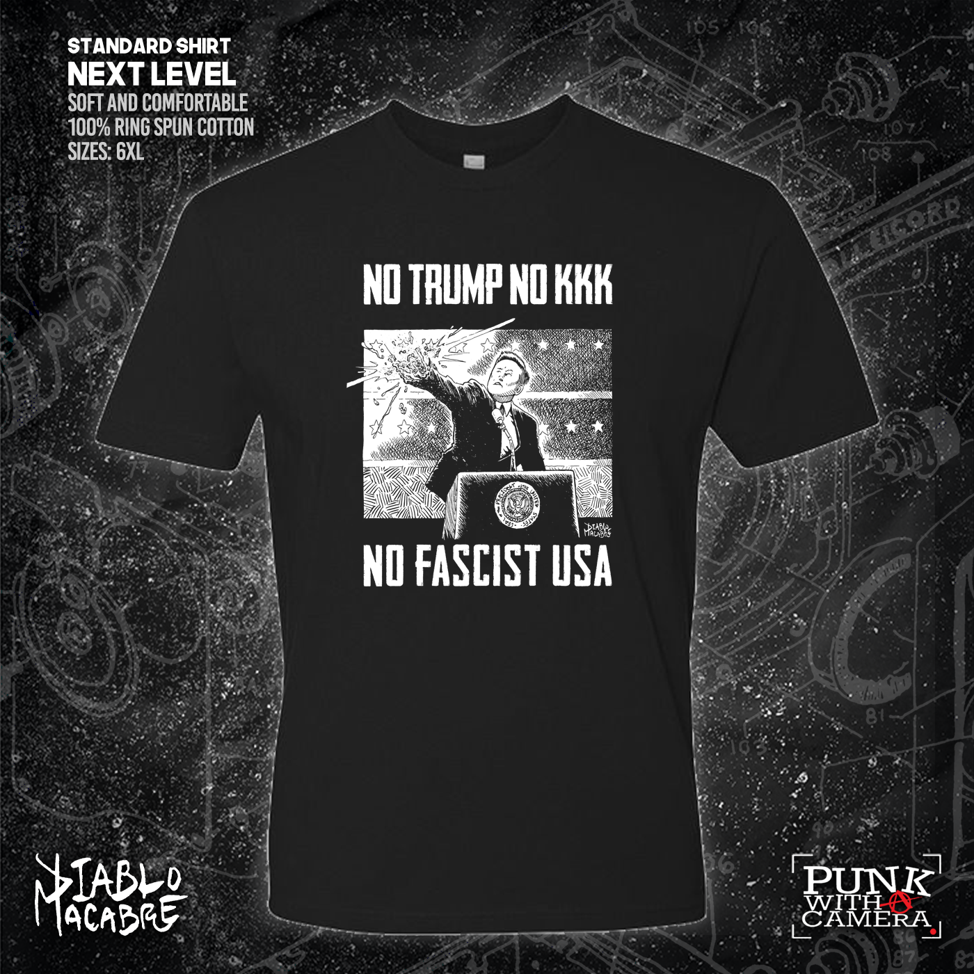 No Trump, No KKK, No Fascist USA - Diablo Macabre