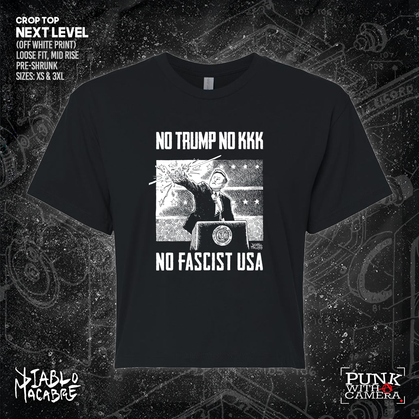 No Trump, No KKK, No Fascist USA - Diablo Macabre