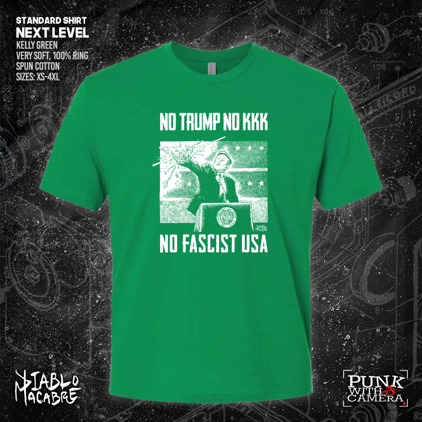 No Trump, No KKK, No Fascist USA - Diablo Macabre