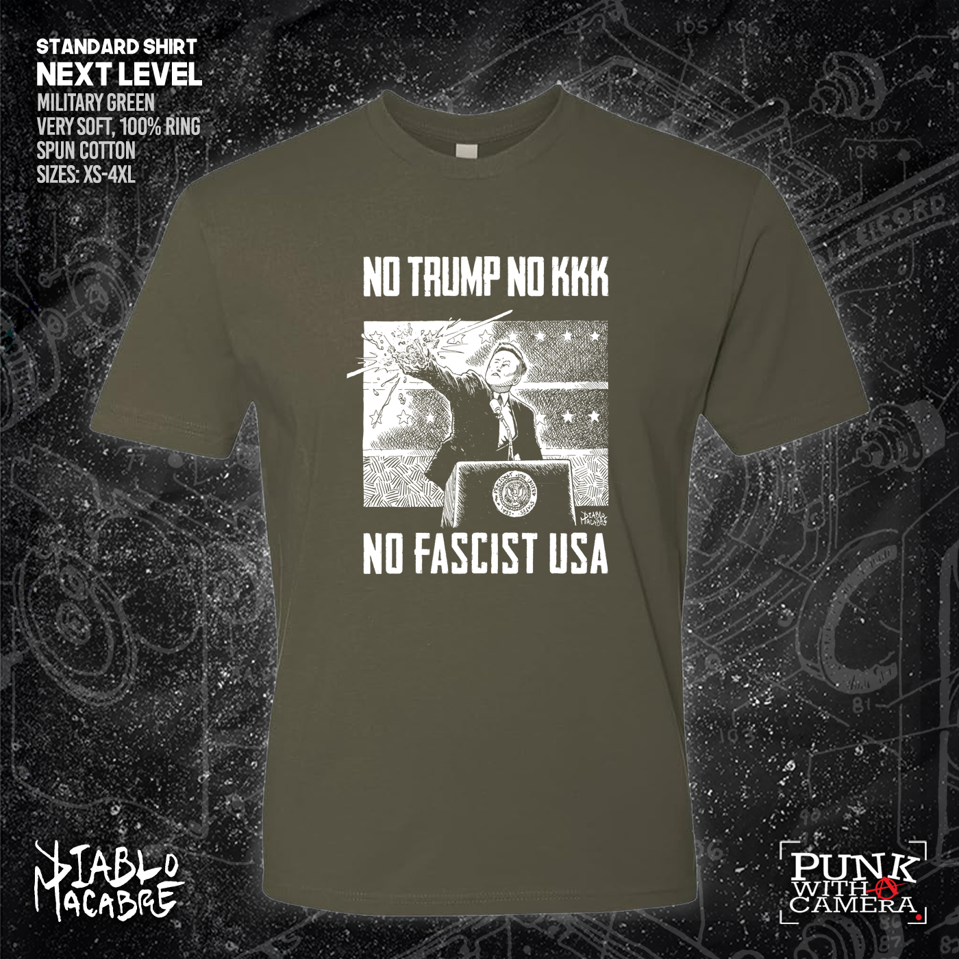 No Trump, No KKK, No Fascist USA - Diablo Macabre