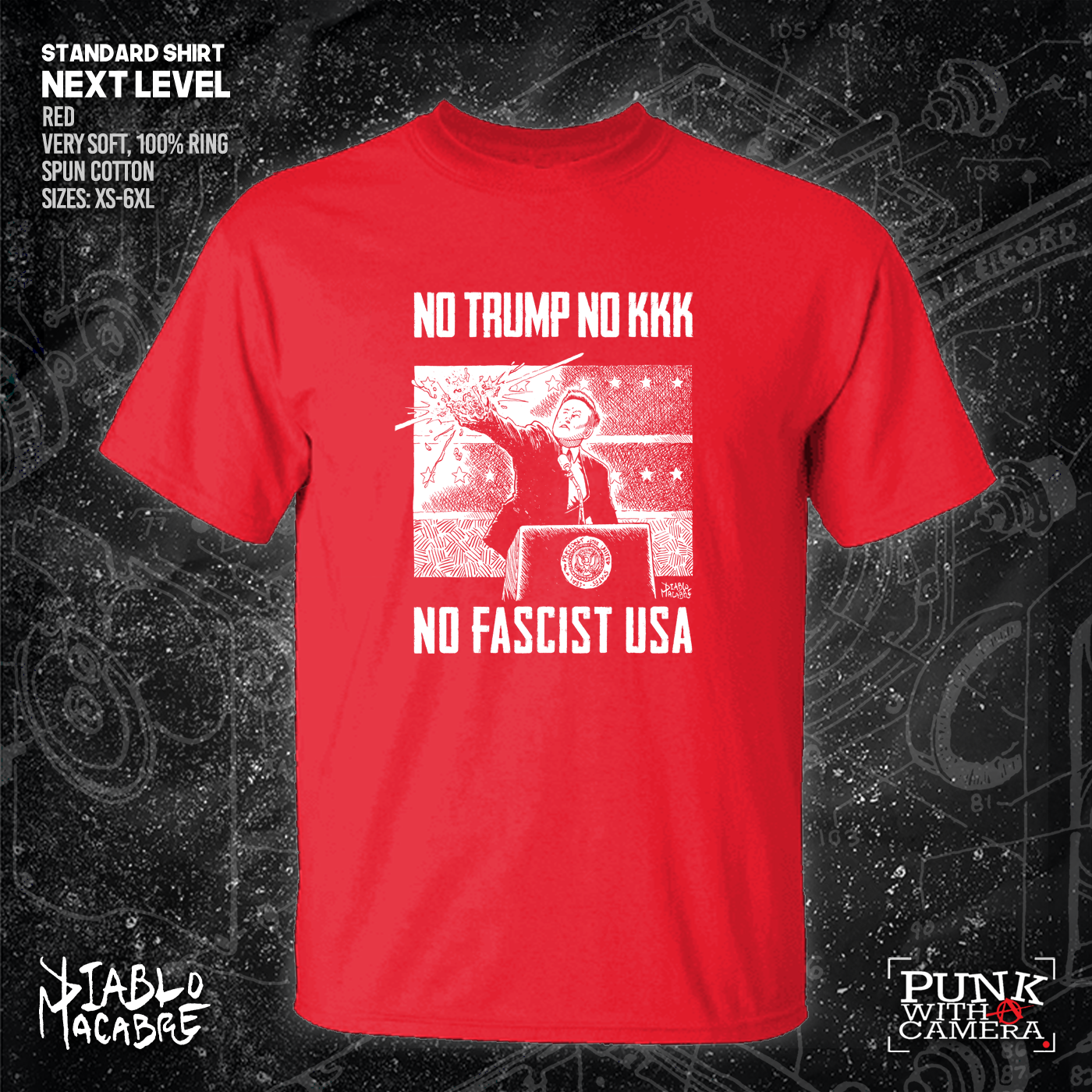 No Trump, No KKK, No Fascist USA - Diablo Macabre
