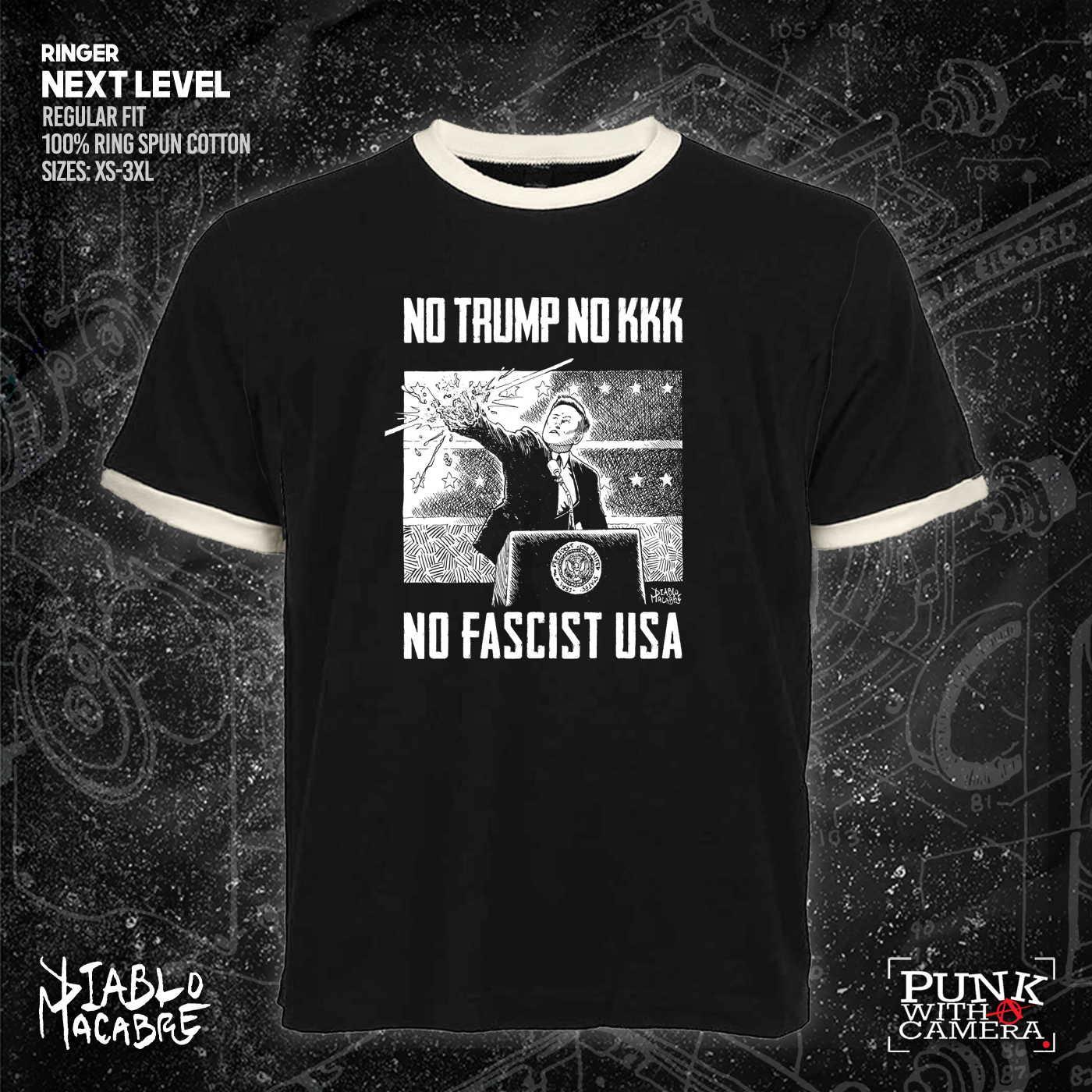 No Trump, No KKK, No Fascist USA - Diablo Macabre