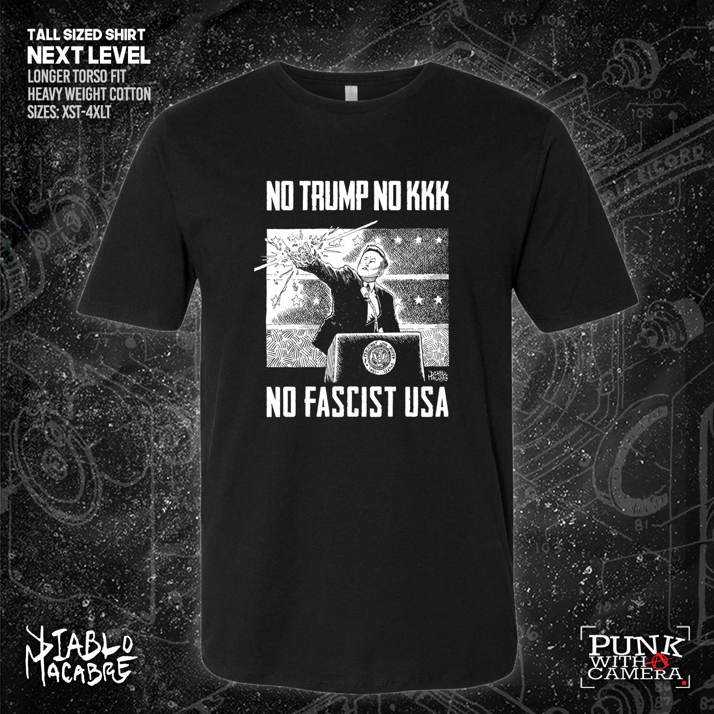 No Trump, No KKK, No Fascist USA - Diablo Macabre