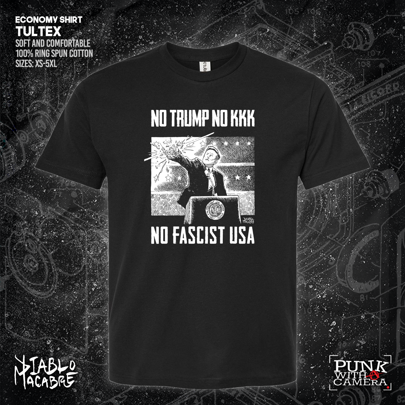 No Trump, No KKK, No Fascist USA - Diablo Macabre