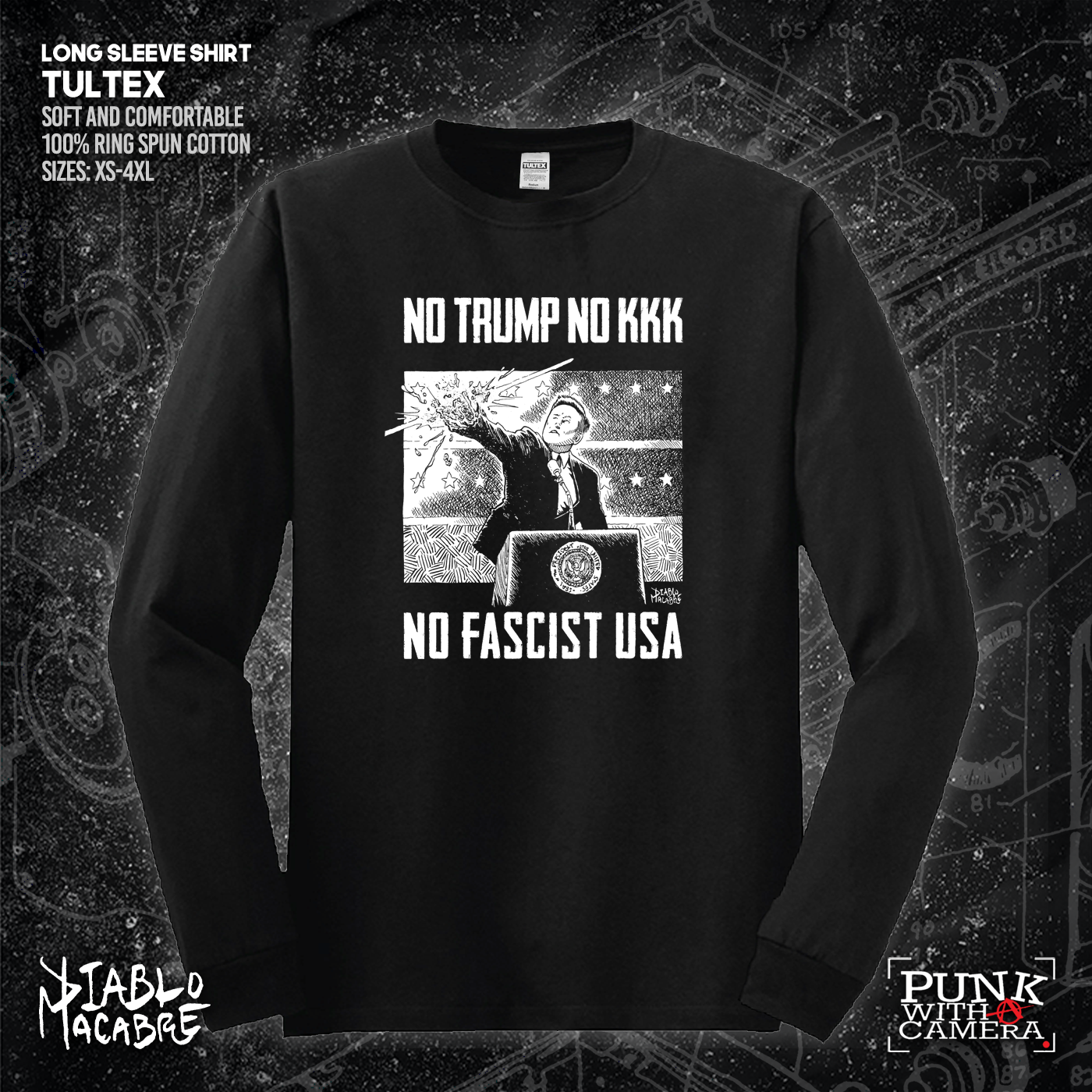 No Trump, No KKK, No Fascist USA - Diablo Macabre