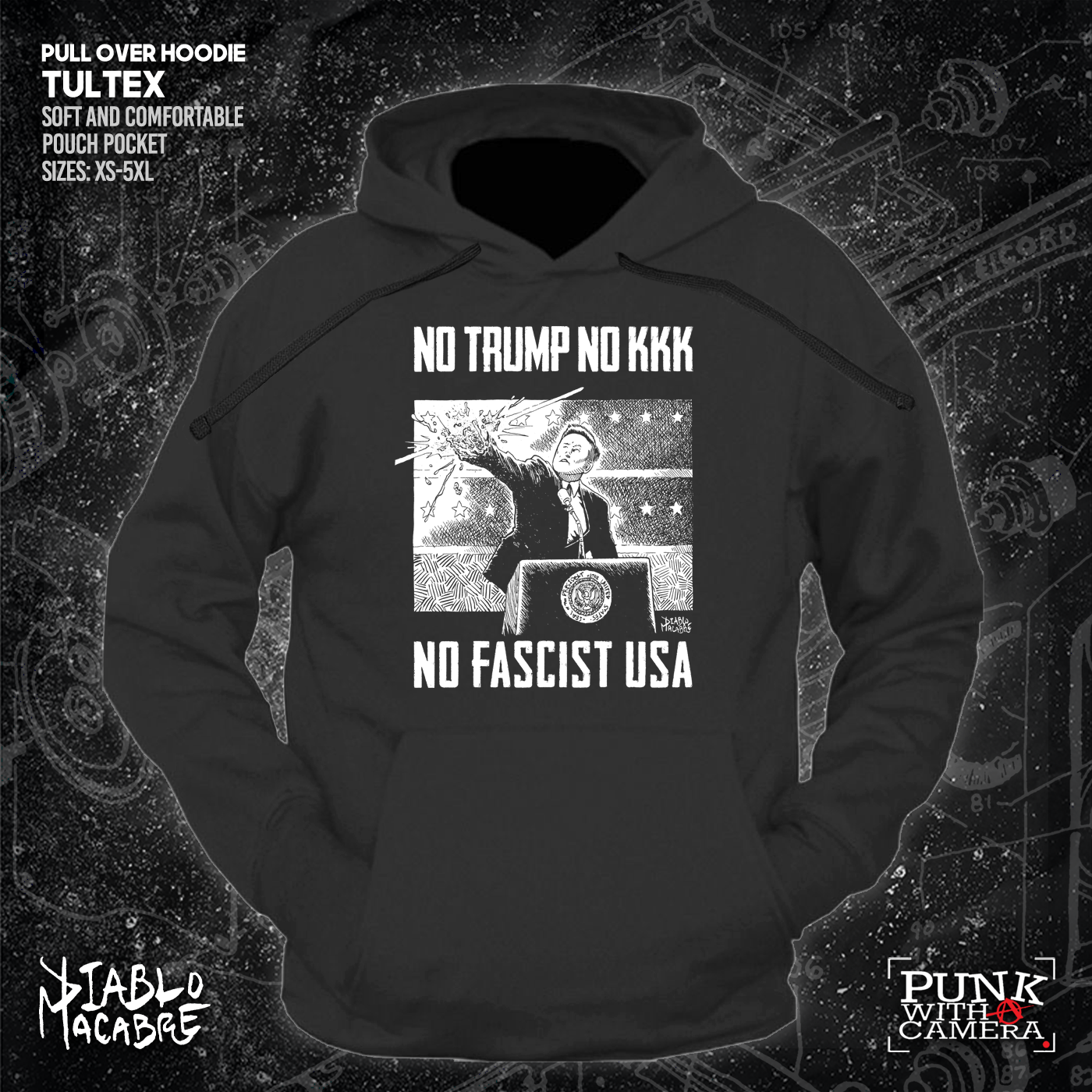 No Trump, No KKK, No Fascist USA - Diablo Macabre