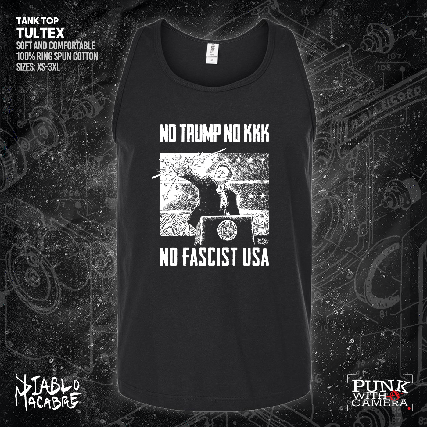 No Trump, No KKK, No Fascist USA - Diablo Macabre
