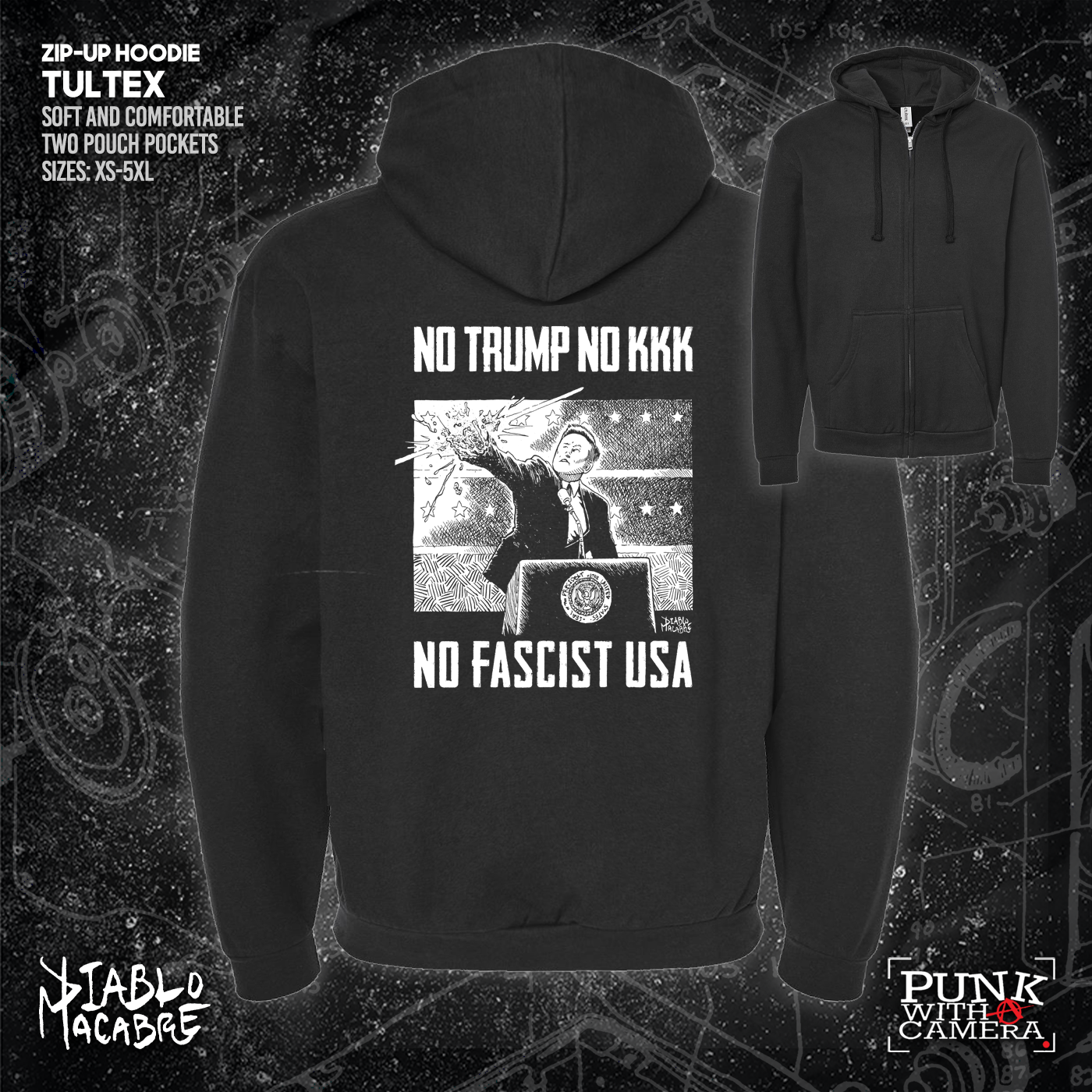No Trump, No KKK, No Fascist USA - Diablo Macabre