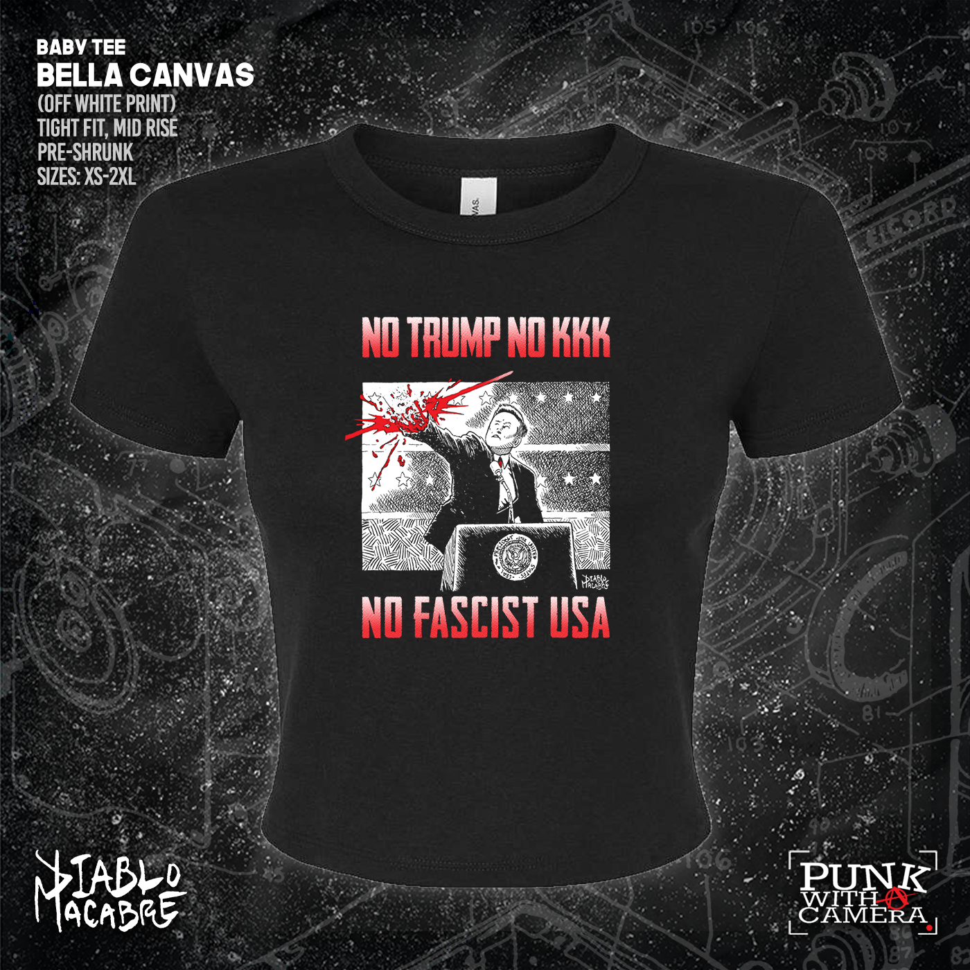 No Trump, No KKK, No Fascist USA - Diablo Macabre