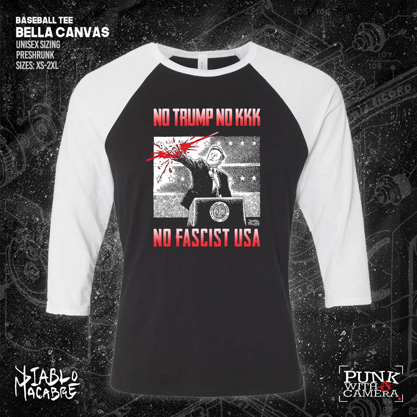 No Trump, No KKK, No Fascist USA - Diablo Macabre