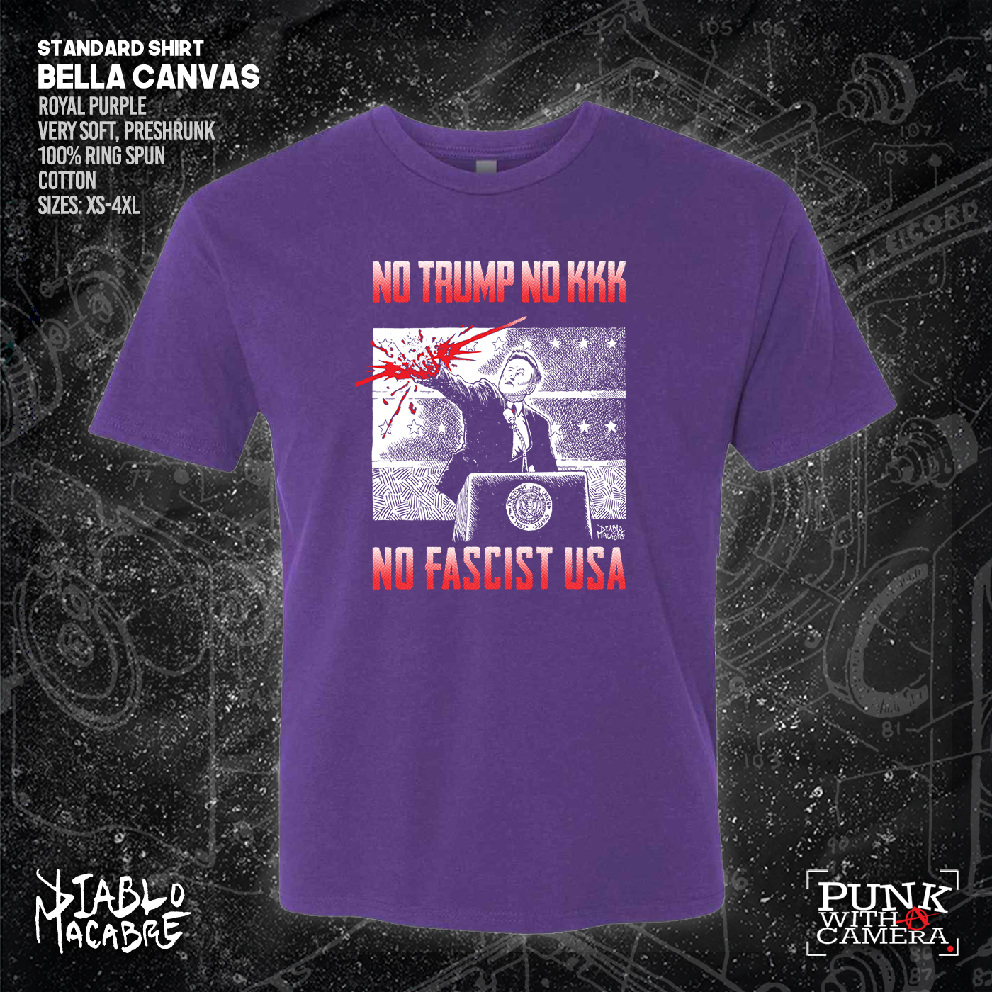 No Trump, No KKK, No Fascist USA - Diablo Macabre