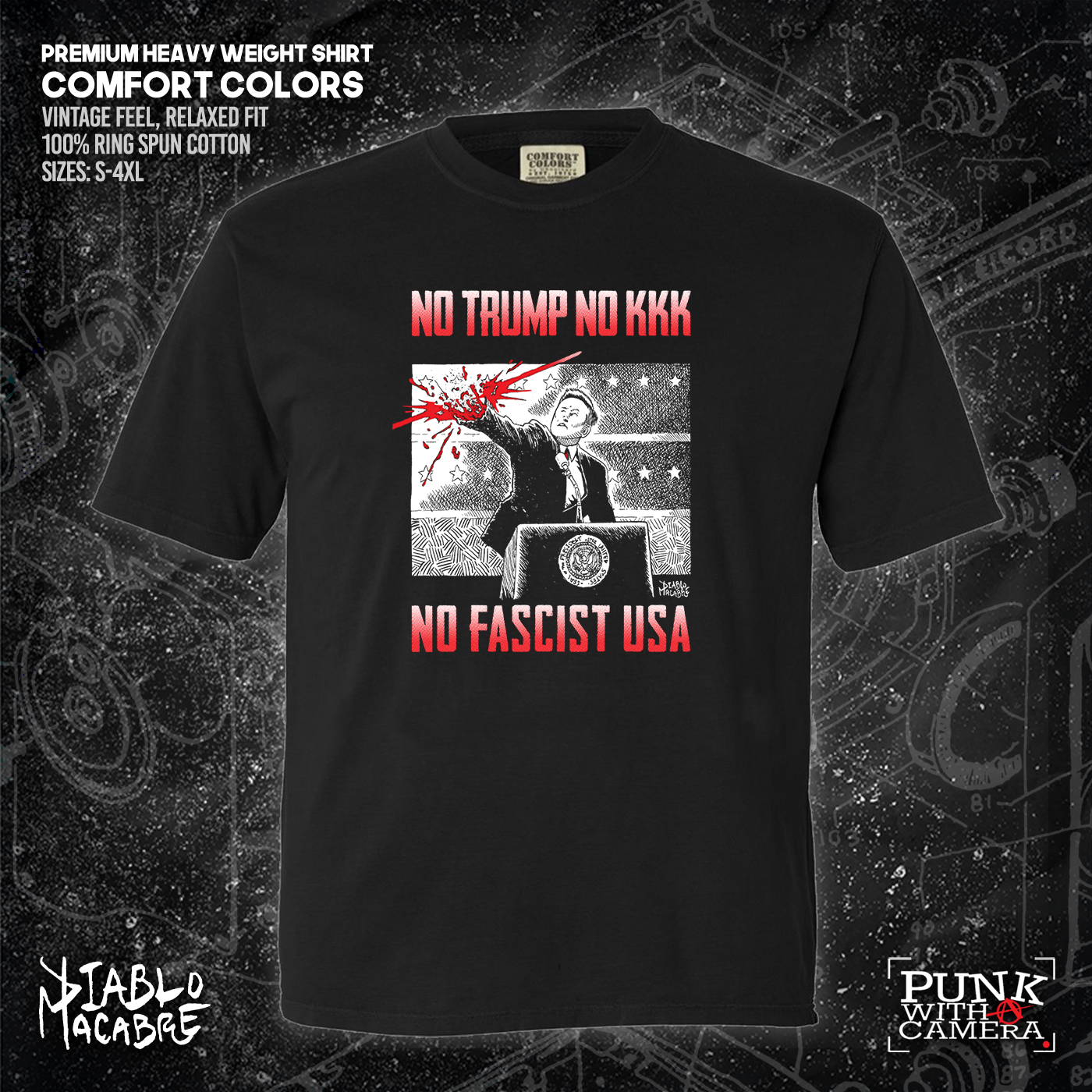 No Trump, No KKK, No Fascist USA - Diablo Macabre