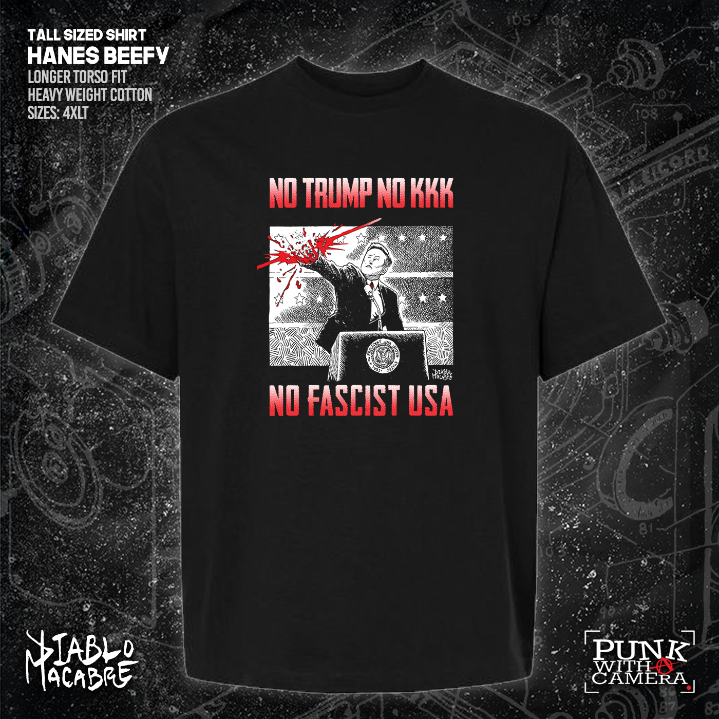 No Trump, No KKK, No Fascist USA - Diablo Macabre