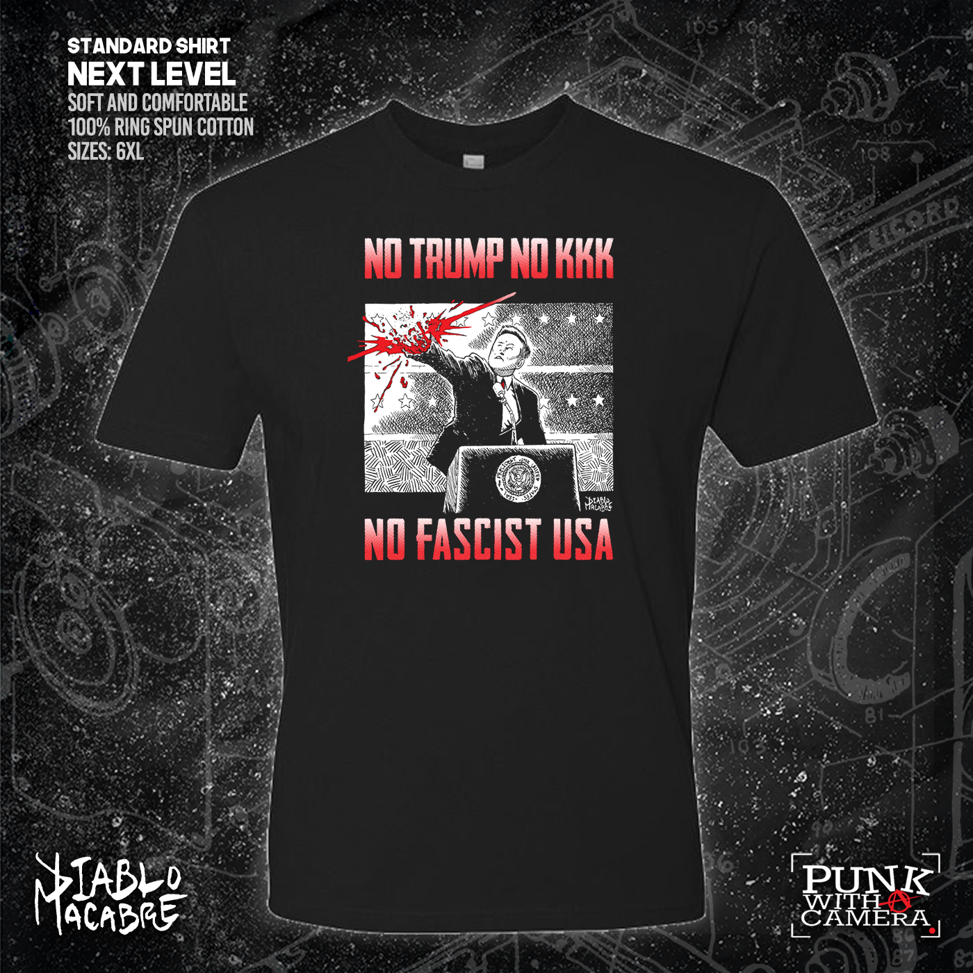 No Trump, No KKK, No Fascist USA - Diablo Macabre