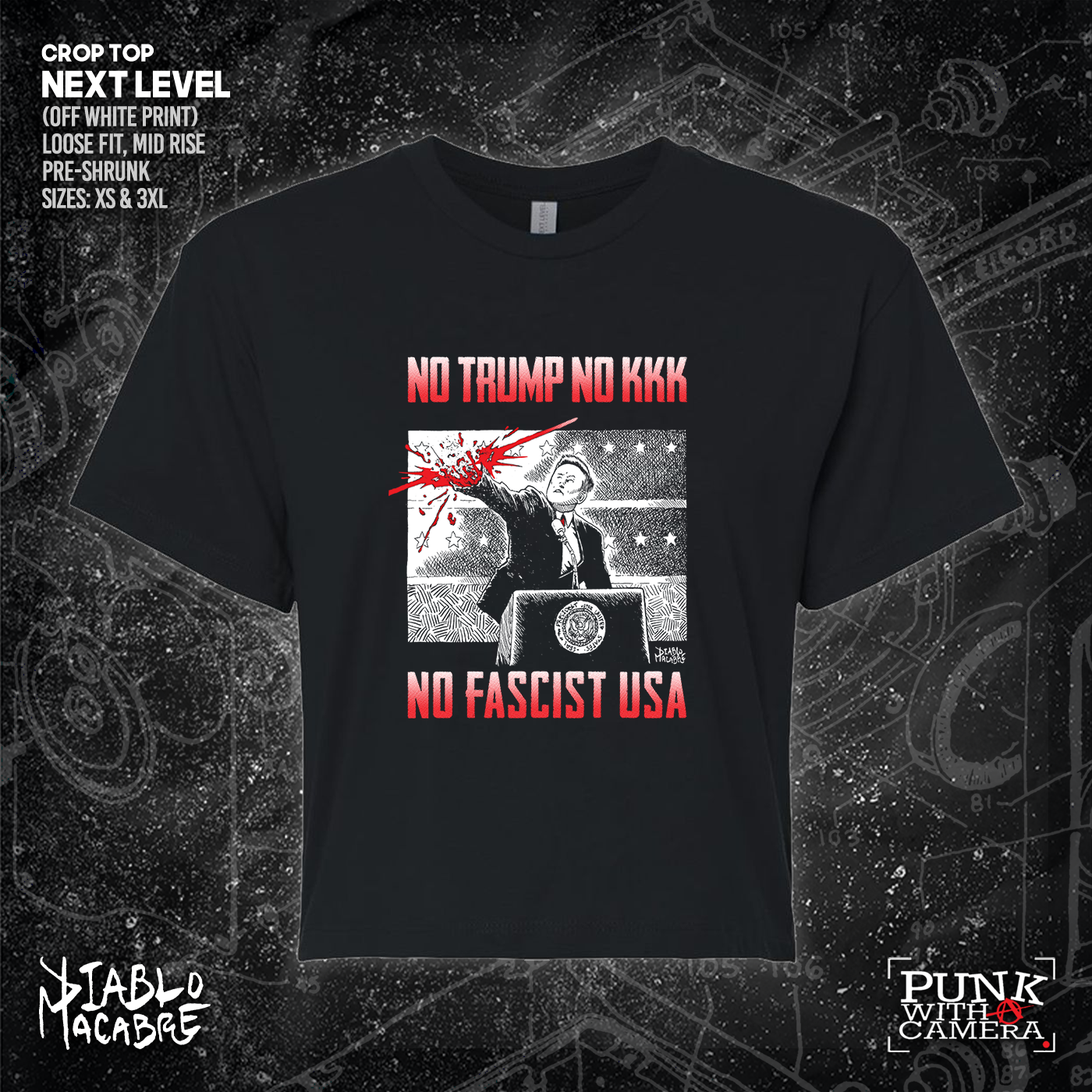 No Trump, No KKK, No Fascist USA - Diablo Macabre
