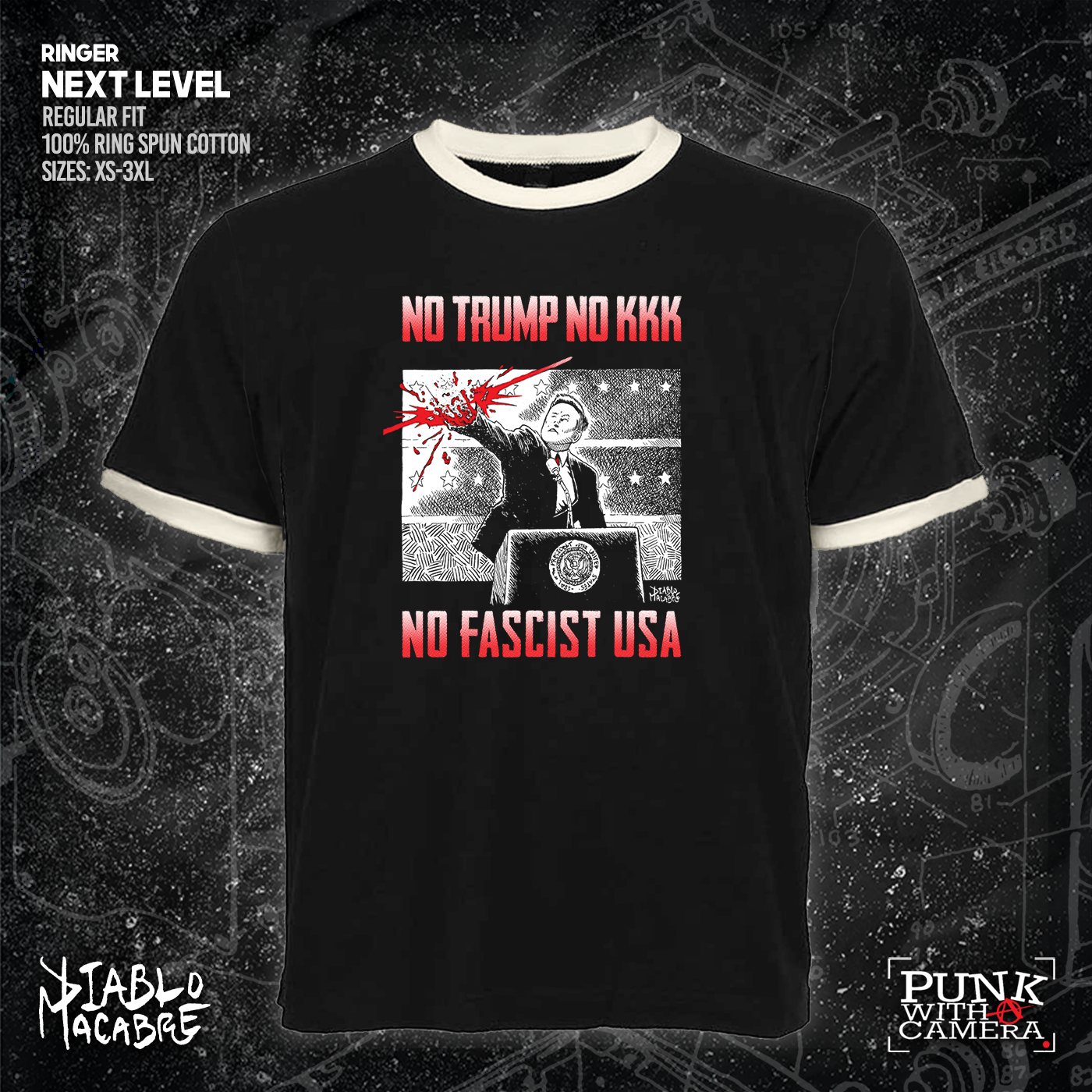 No Trump, No KKK, No Fascist USA - Diablo Macabre