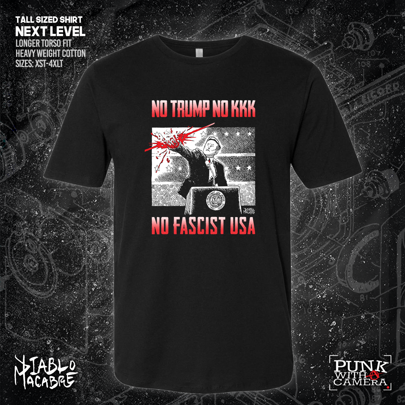 No Trump, No KKK, No Fascist USA - Diablo Macabre