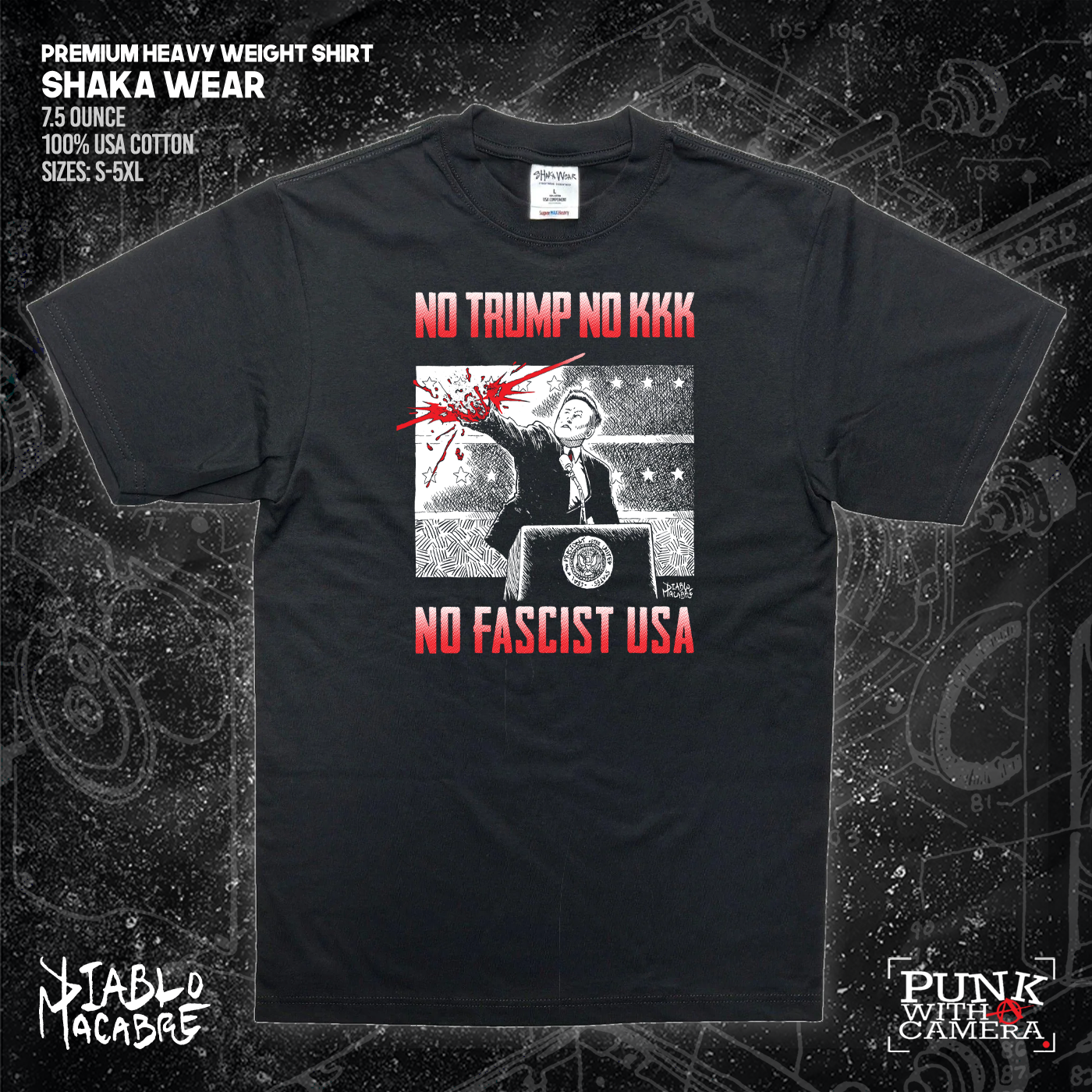 No Trump, No KKK, No Fascist USA - Diablo Macabre