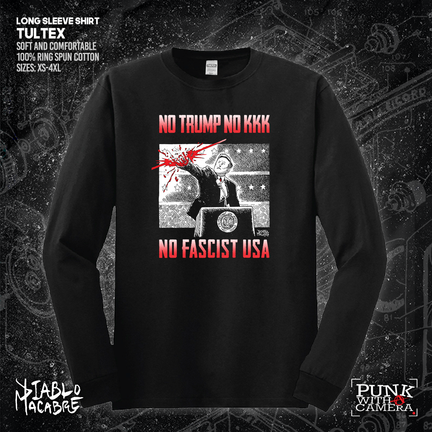 No Trump, No KKK, No Fascist USA - Diablo Macabre