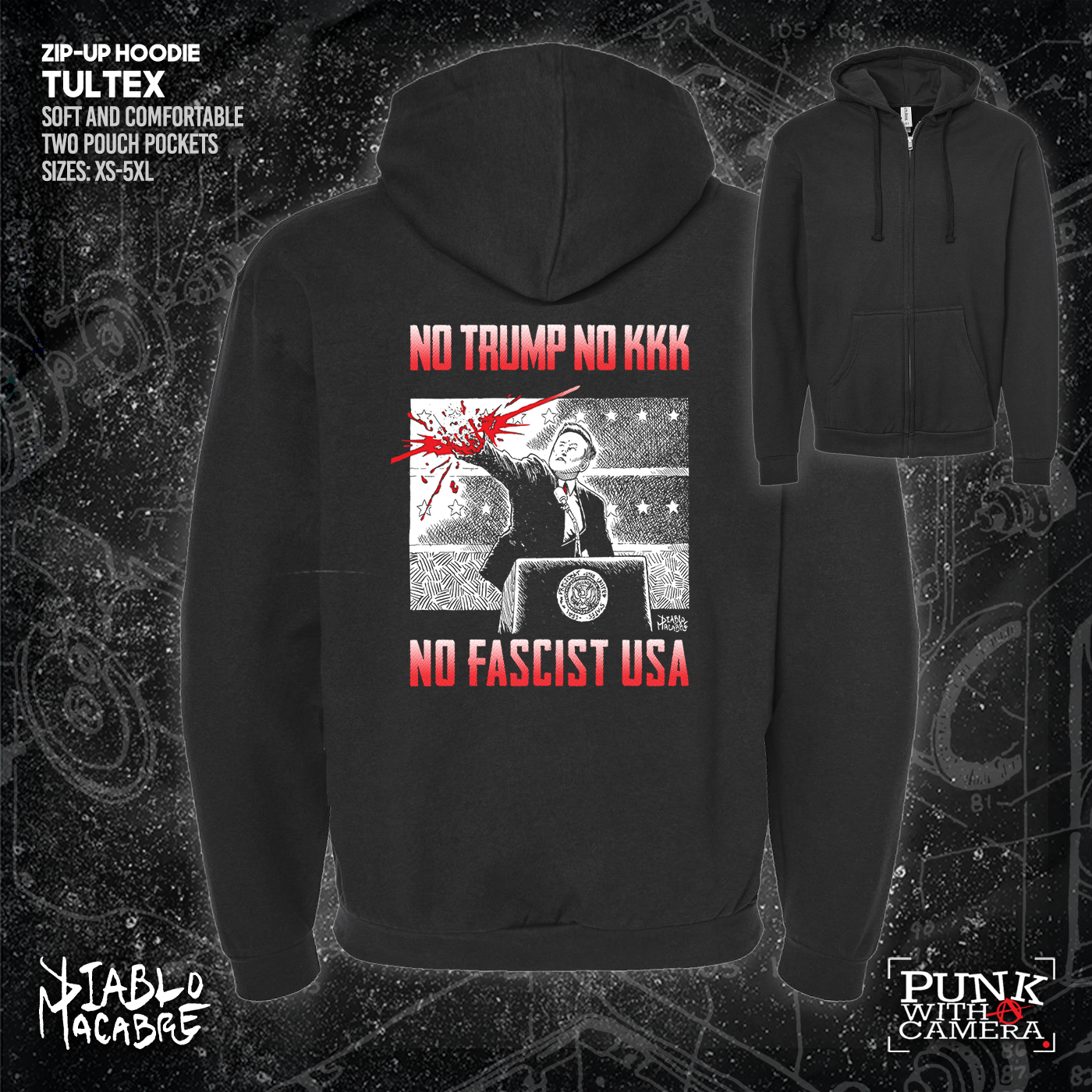 No Trump, No KKK, No Fascist USA - Diablo Macabre