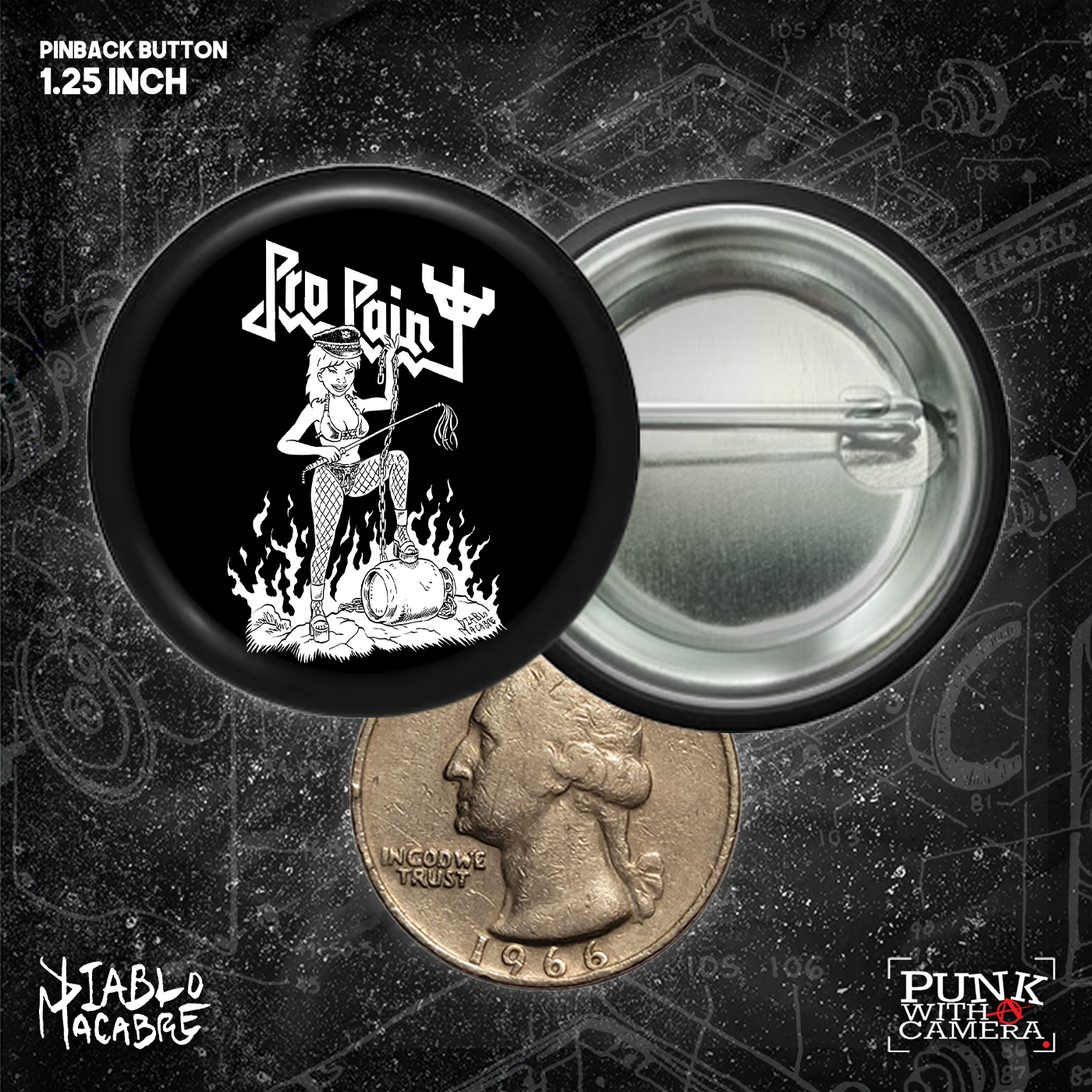 Pro Pain - Buttons (1, 1.25, 1.5, & 2.25 Inch)