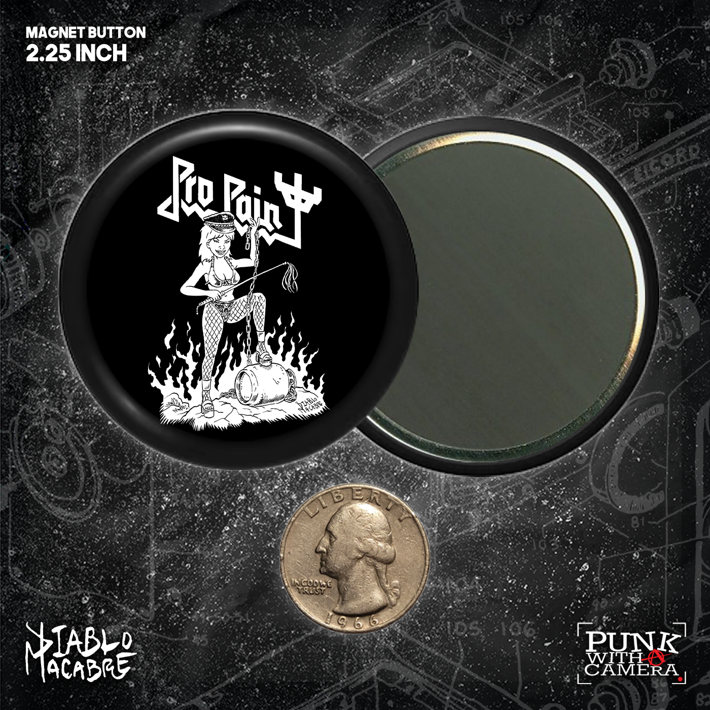 Pro Pain - Buttons (1, 1.25, 1.5, & 2.25 Inch)